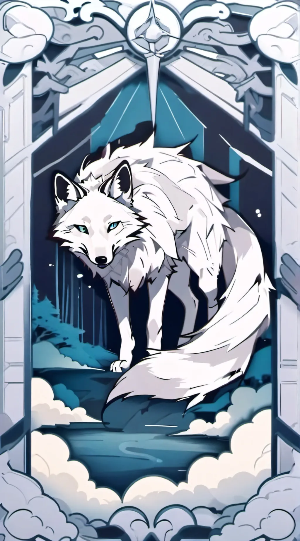 ai character: Kitsune background