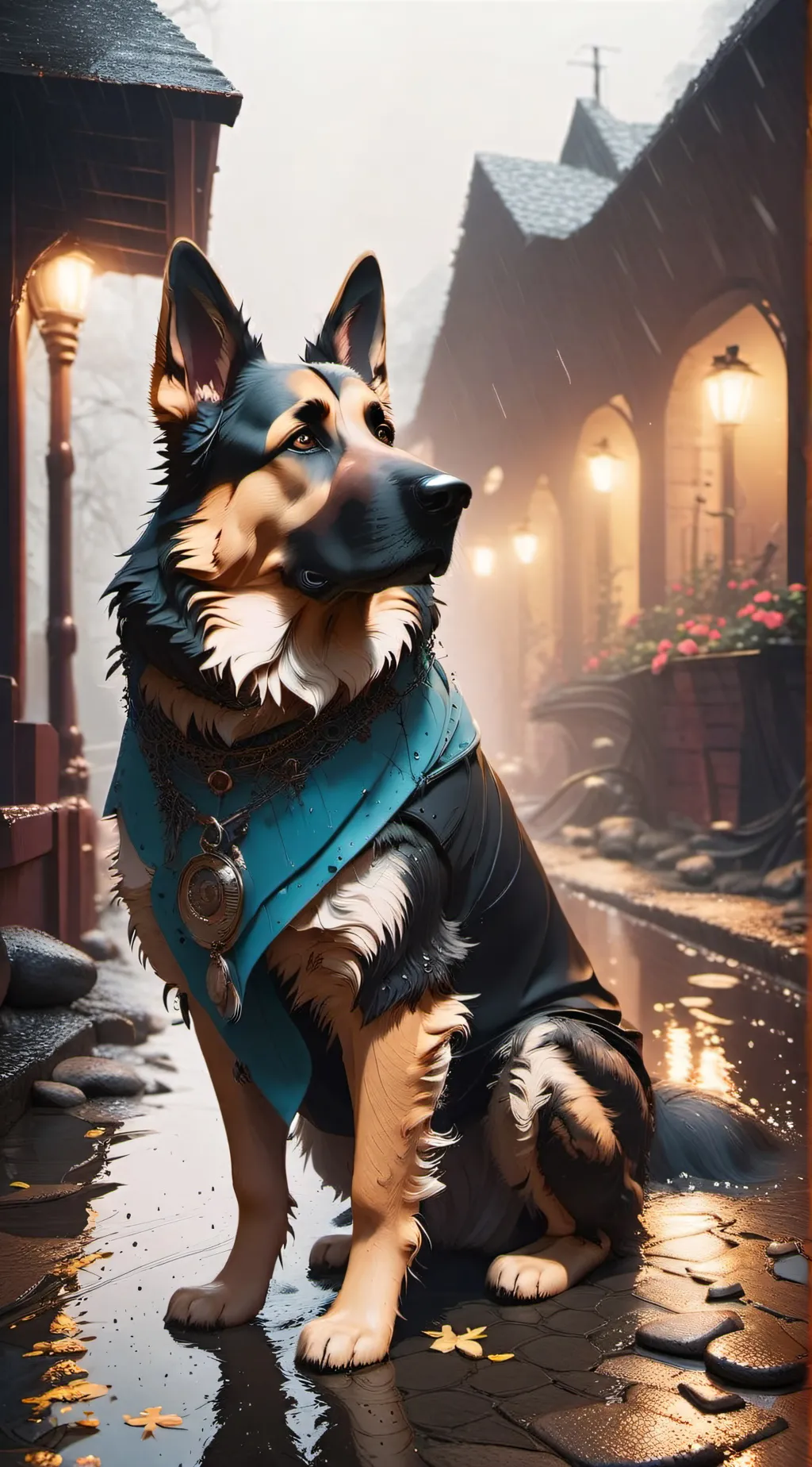 ai character: sad background