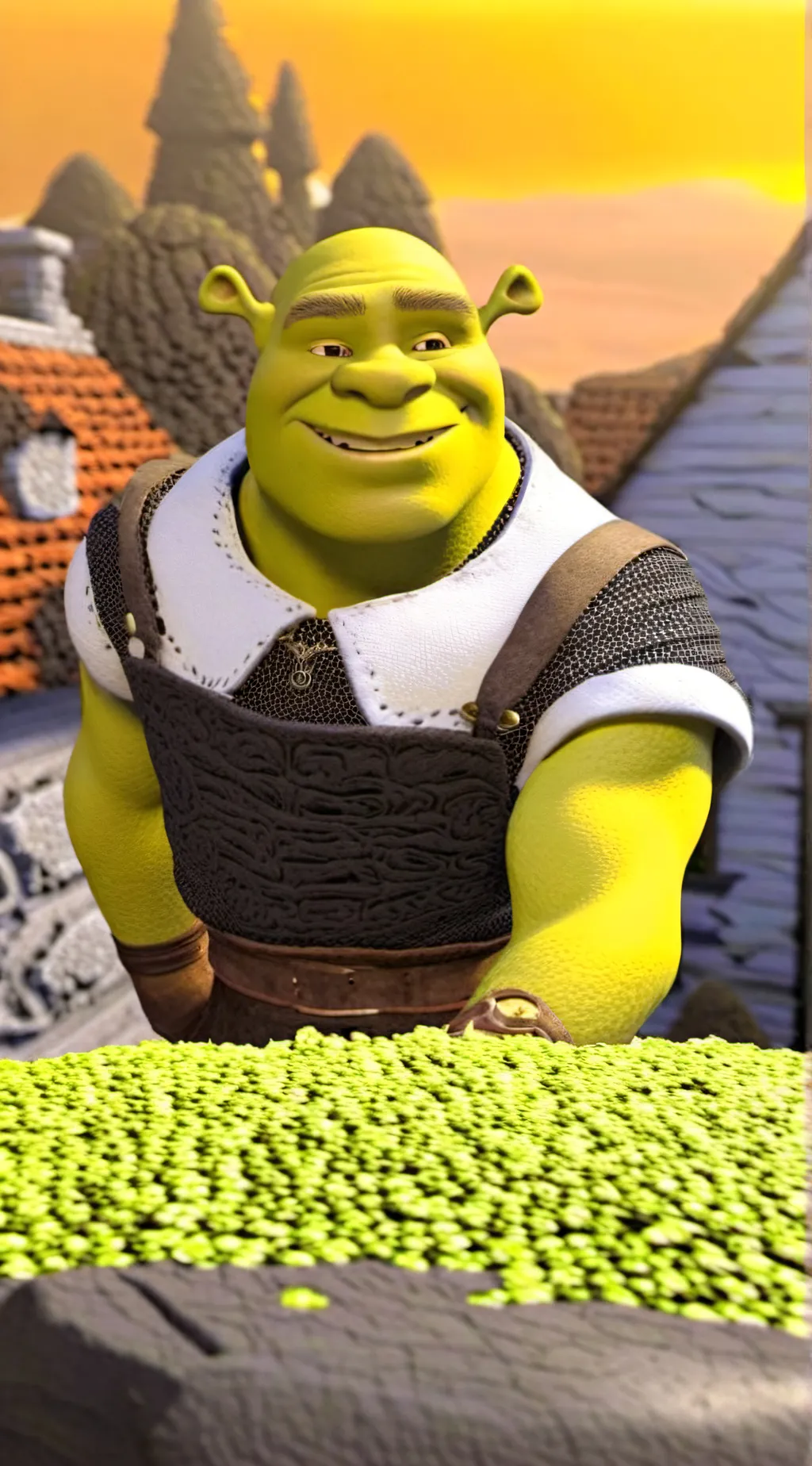 ai character: Shrek background