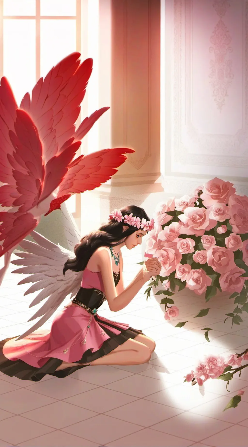 ai character: Chanukah in HH background