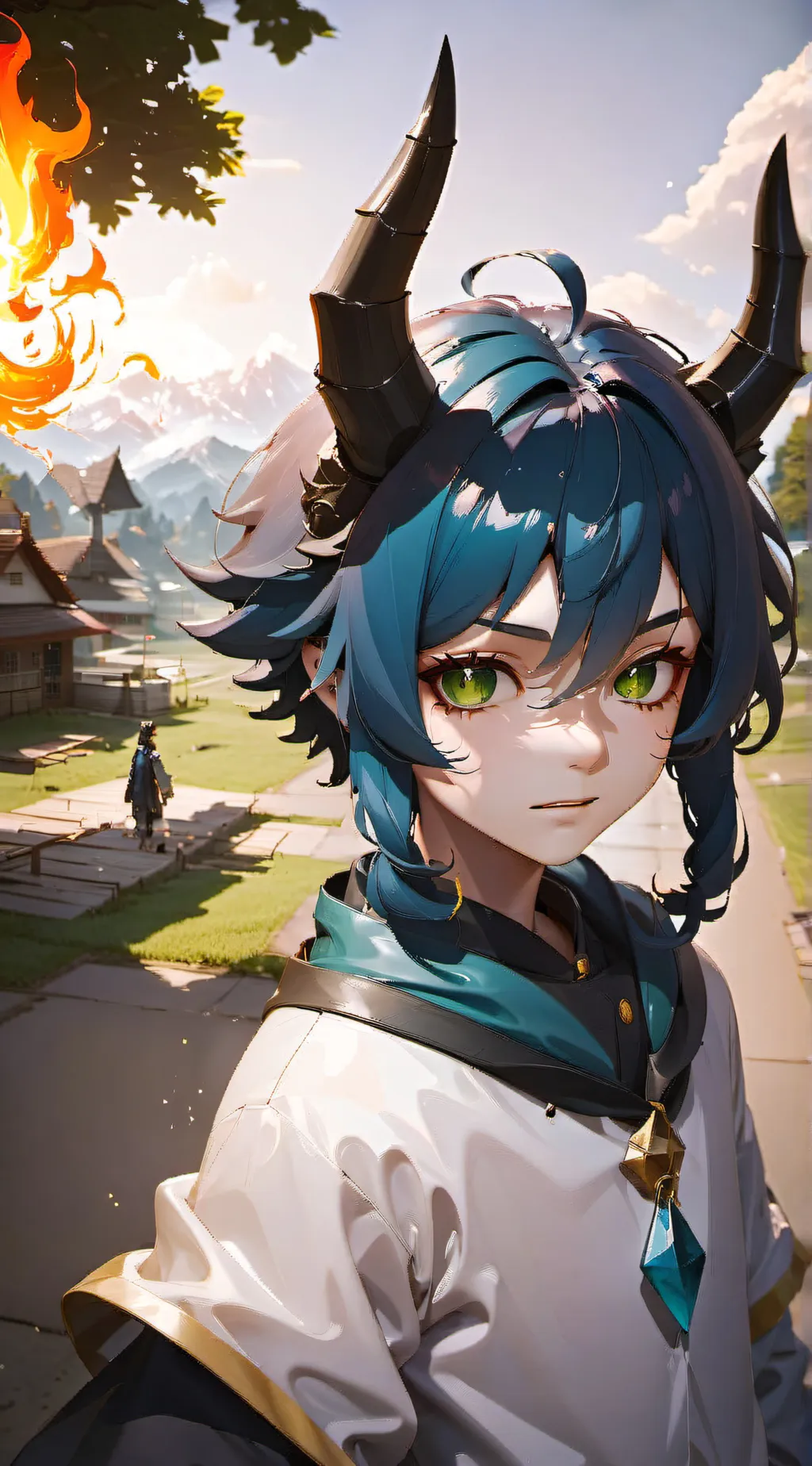 ai character: Izumi Ozuka background