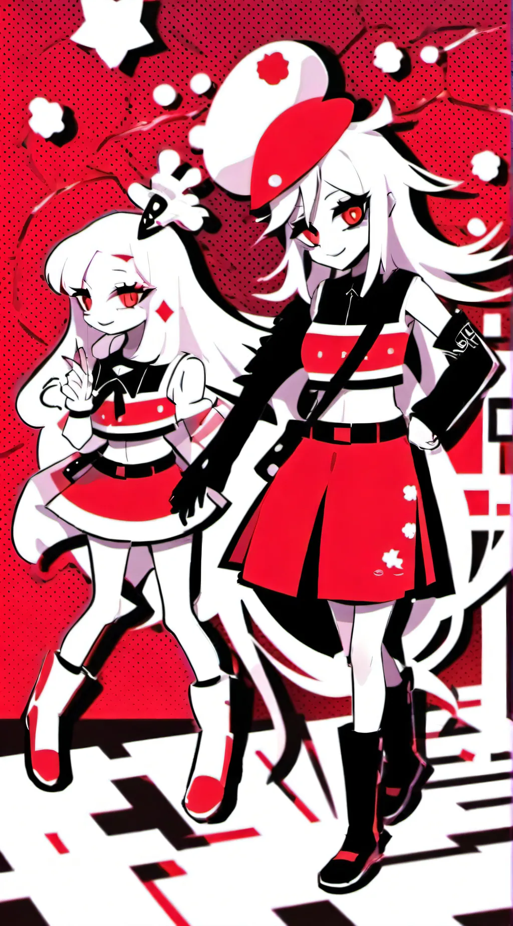 ai character: Charlie and Vaggie background