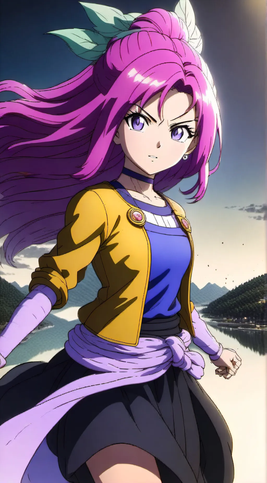 ai character: Sakura Rose background