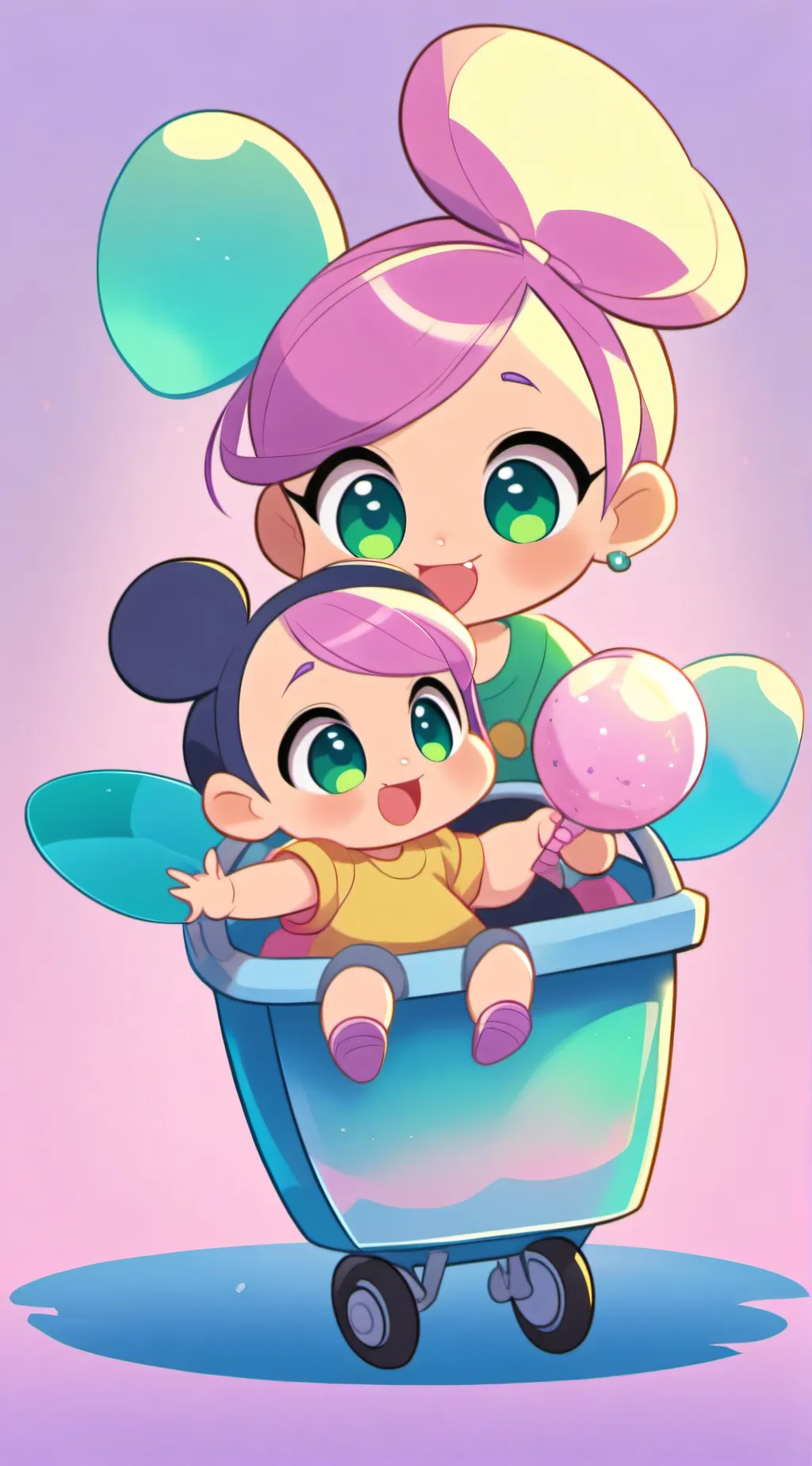 ai character: ruby and lully background