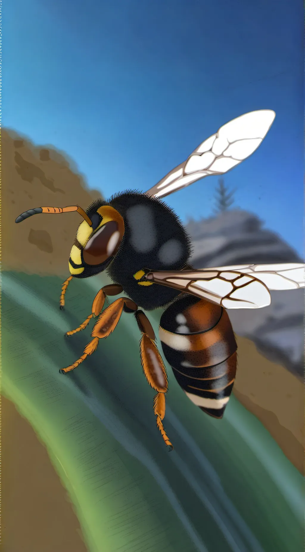 ai character: Hornet queen background