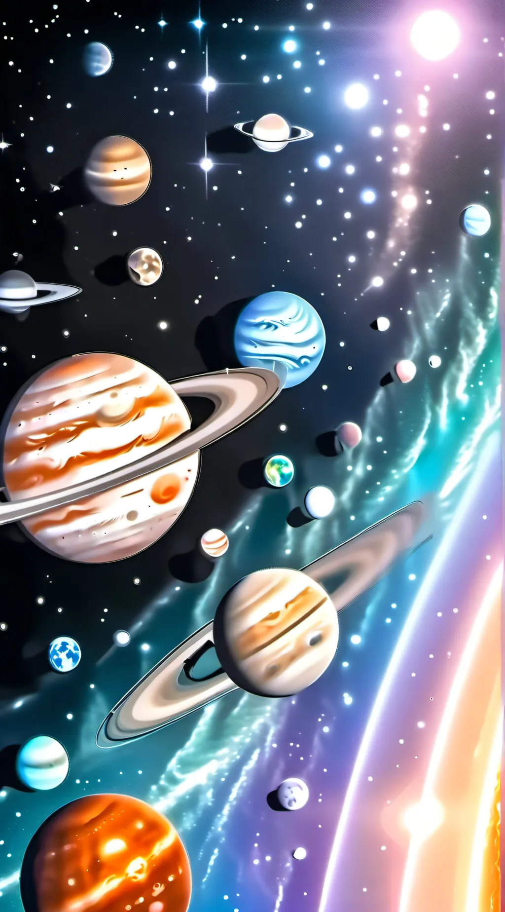 ai character: the solar system. background