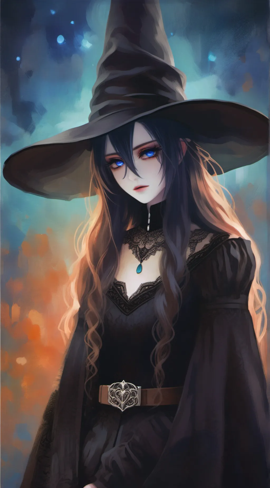 ai character: Elara Nightshade background