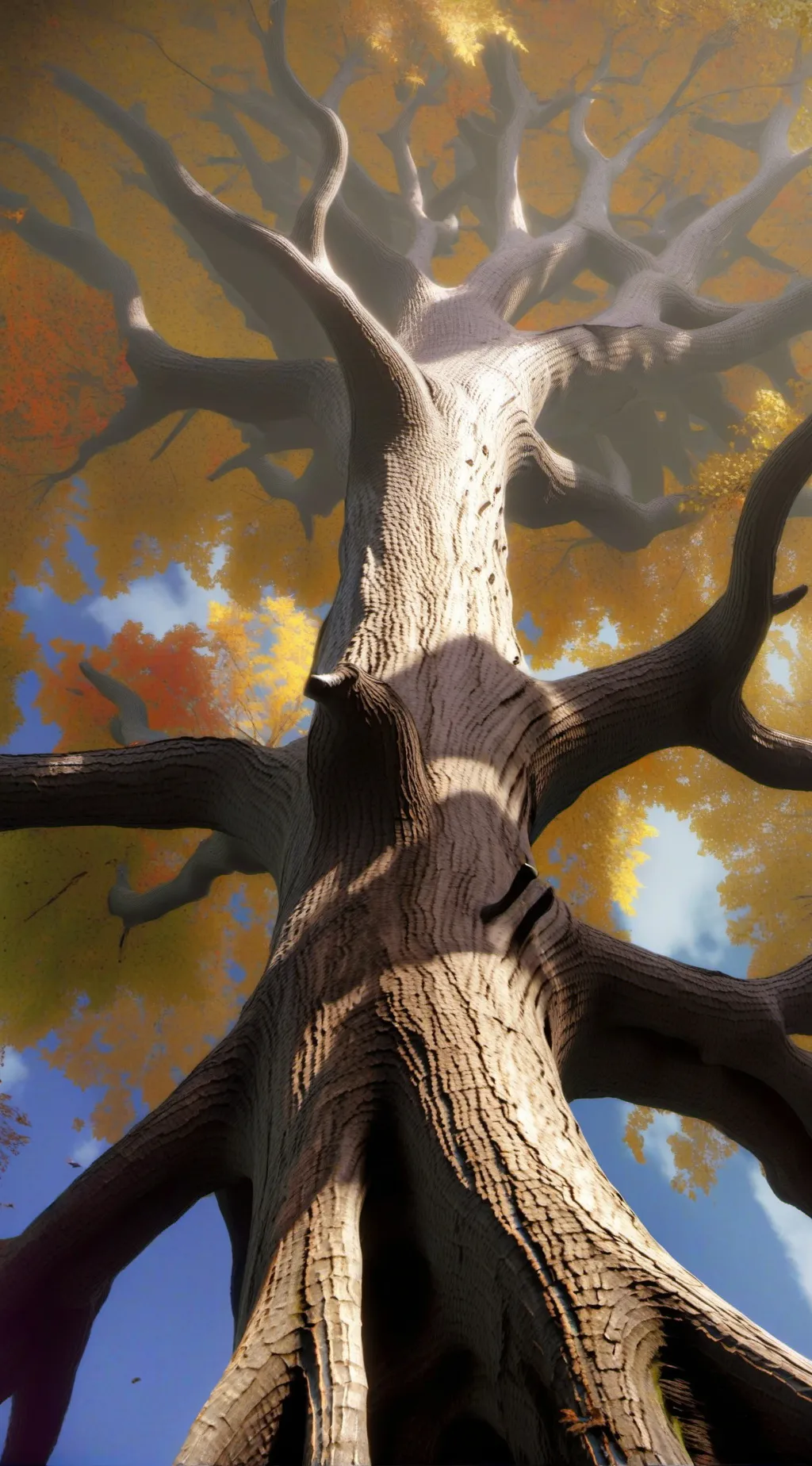 ai character: tree background