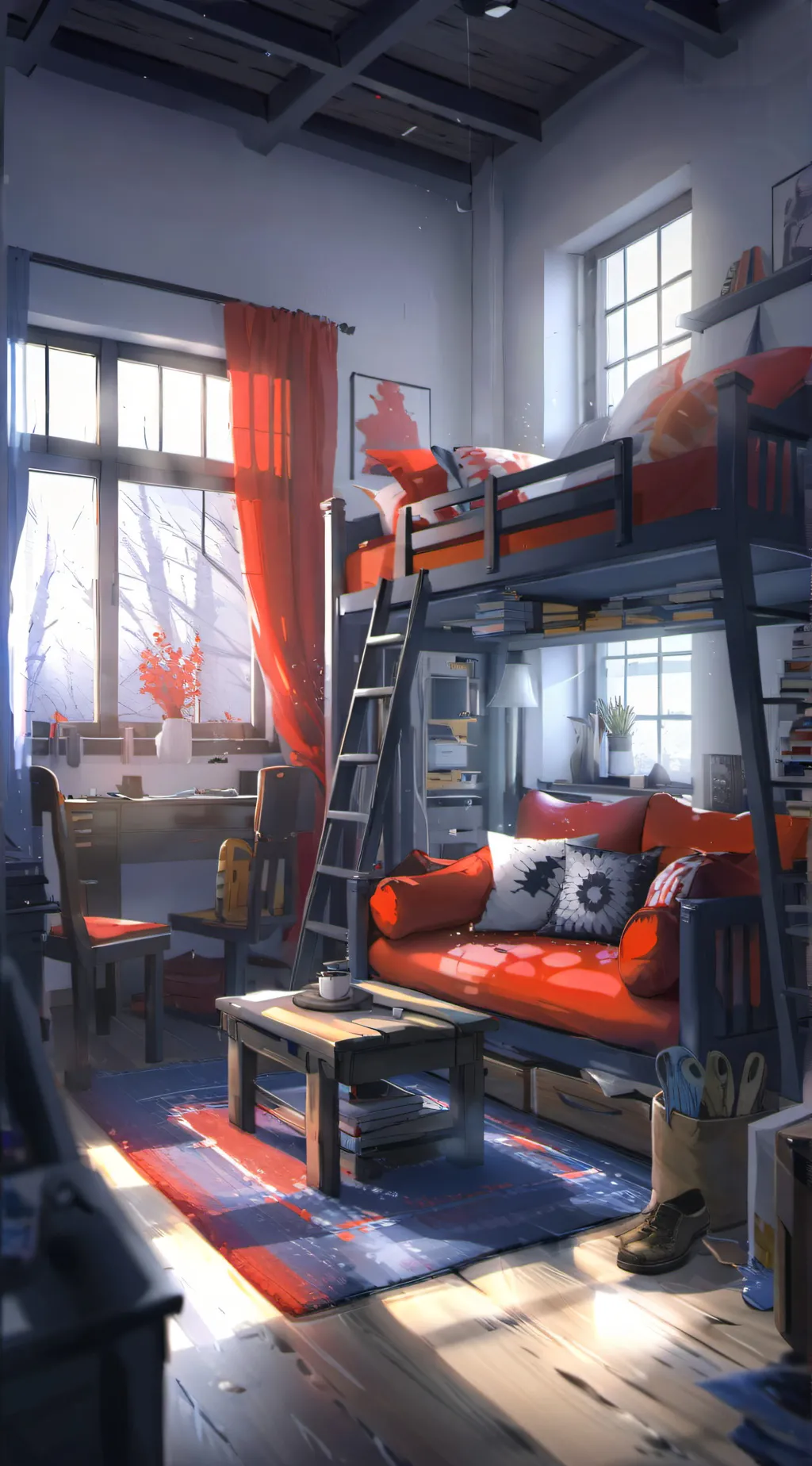 ai character: Mha-boys quirk flu background