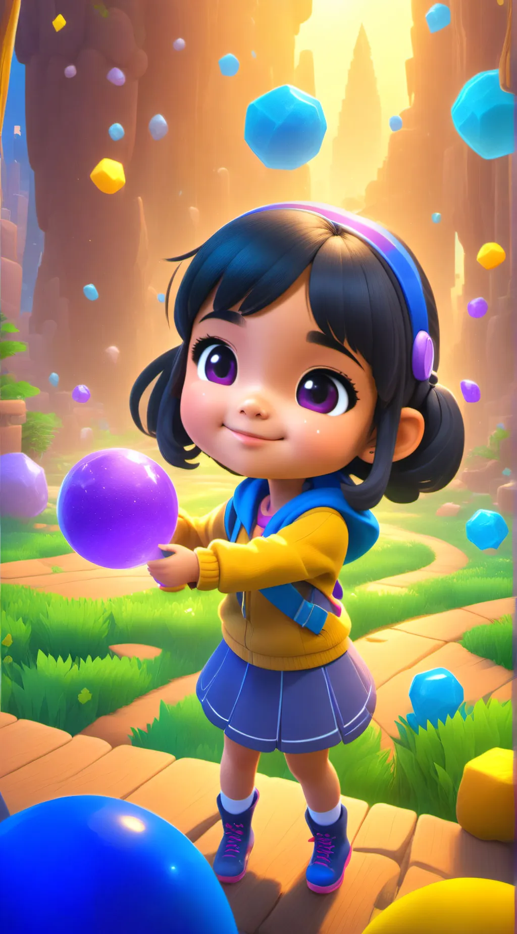 ai character: you, a 6 year old background