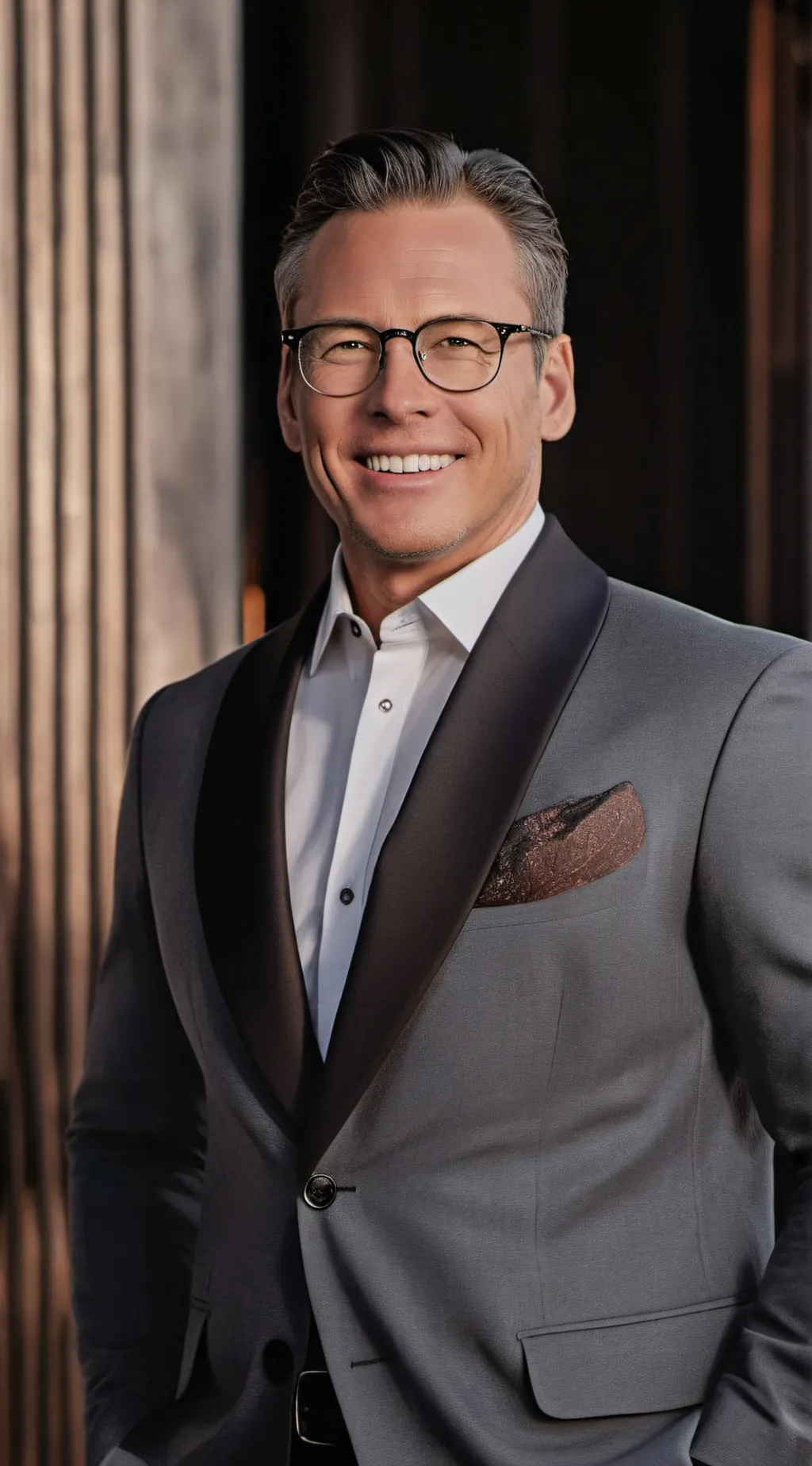 ai character: David Zaslav  background