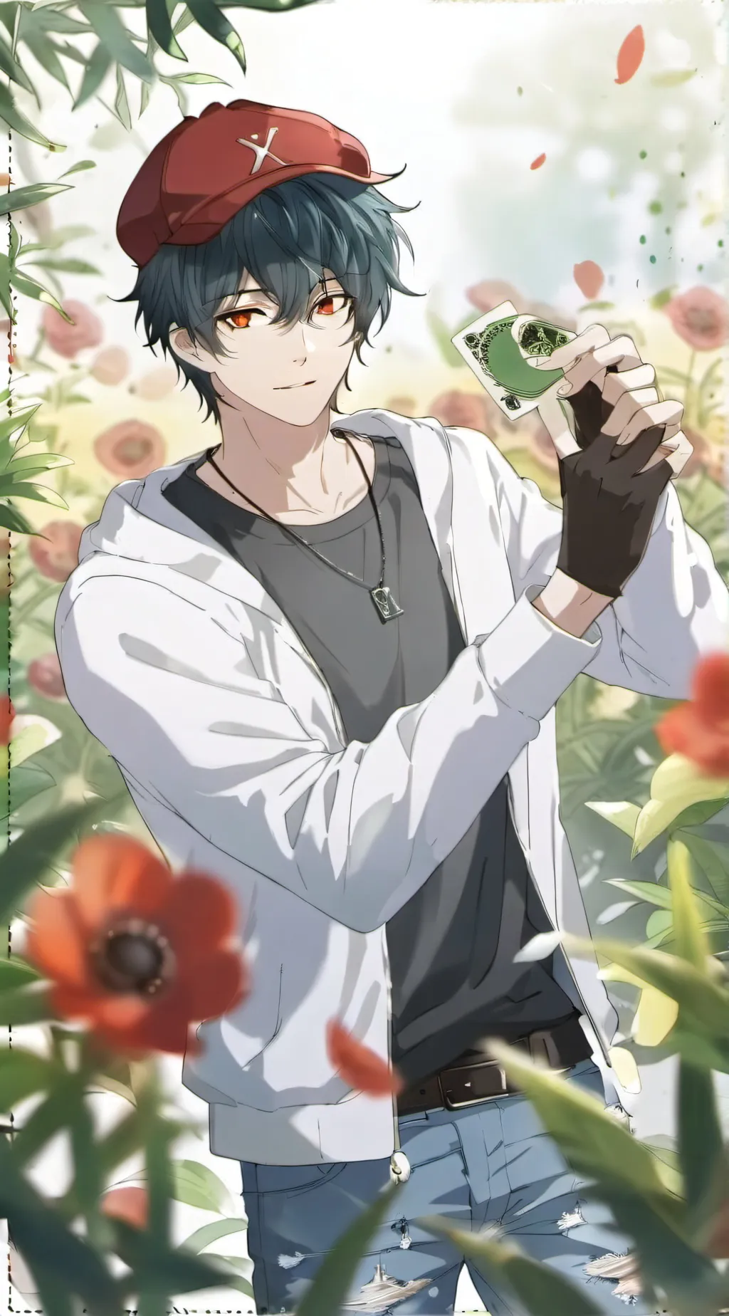 ai character: 🔵😎Yourself😎🔵 background