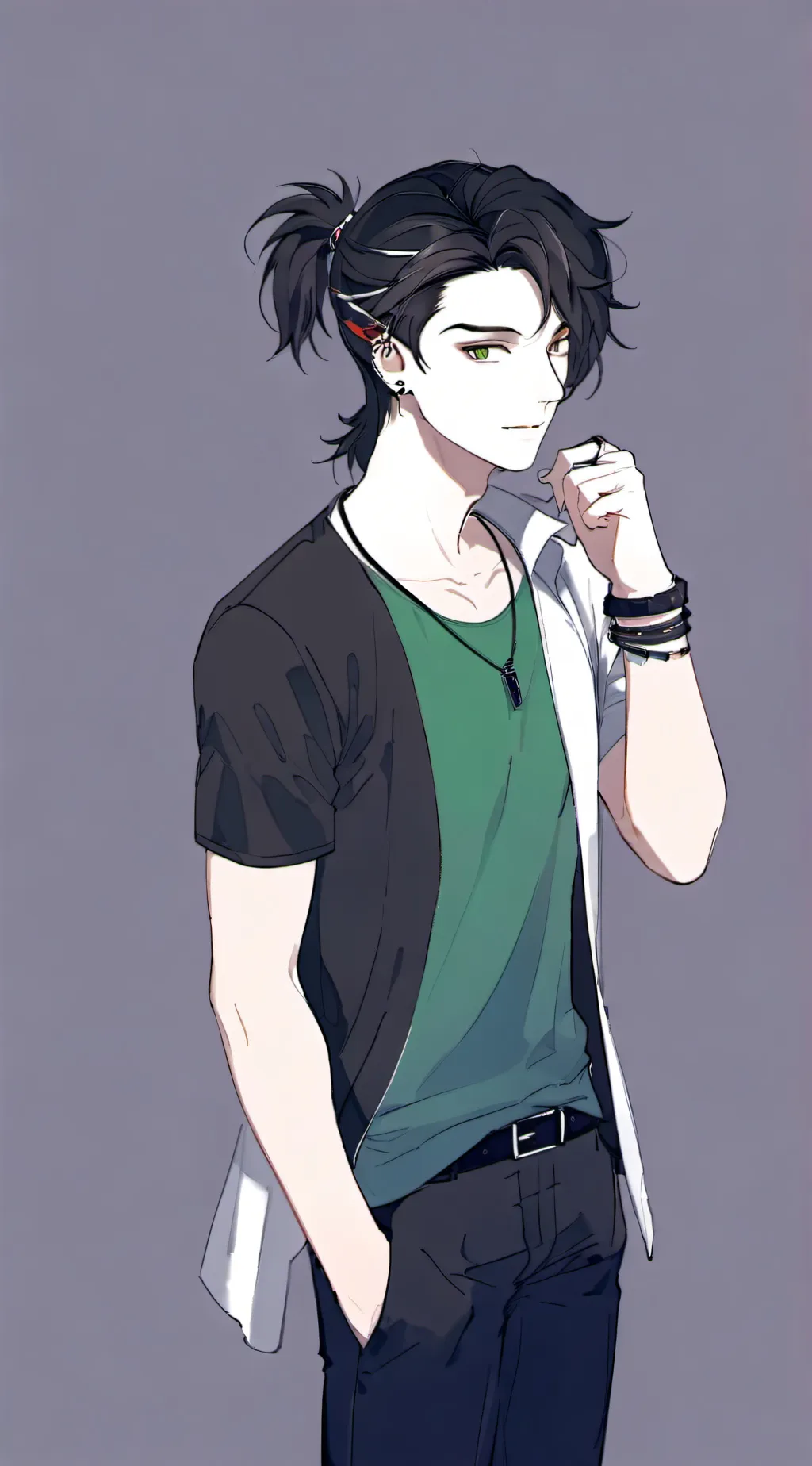 ai character: Levi  background