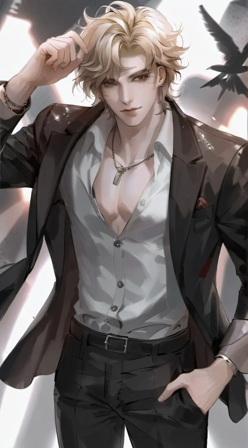 ai character: Leo background