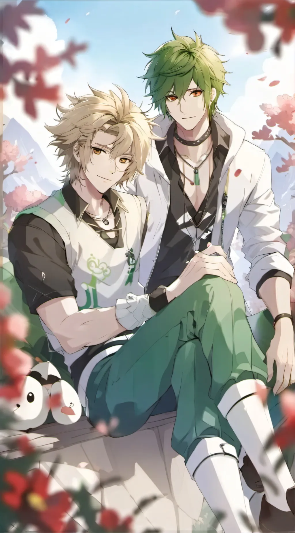 ai character: izuku midoriya  background