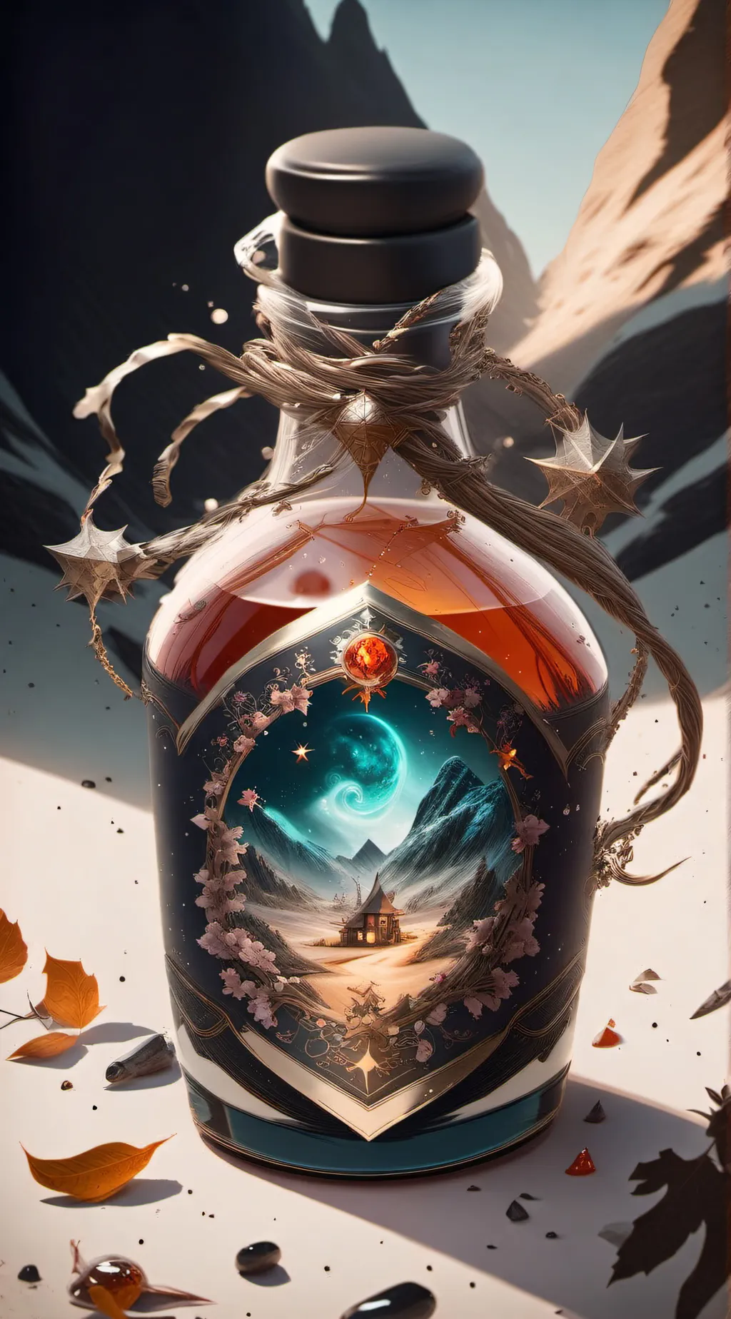 ai character: Pregnant potion  background