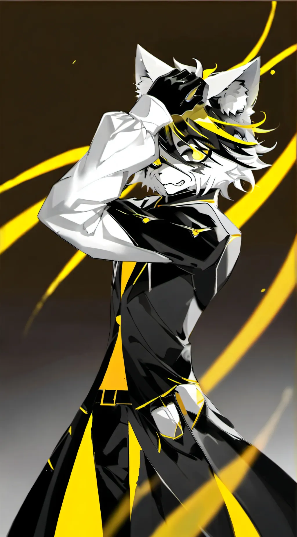 ai character: N Sad background