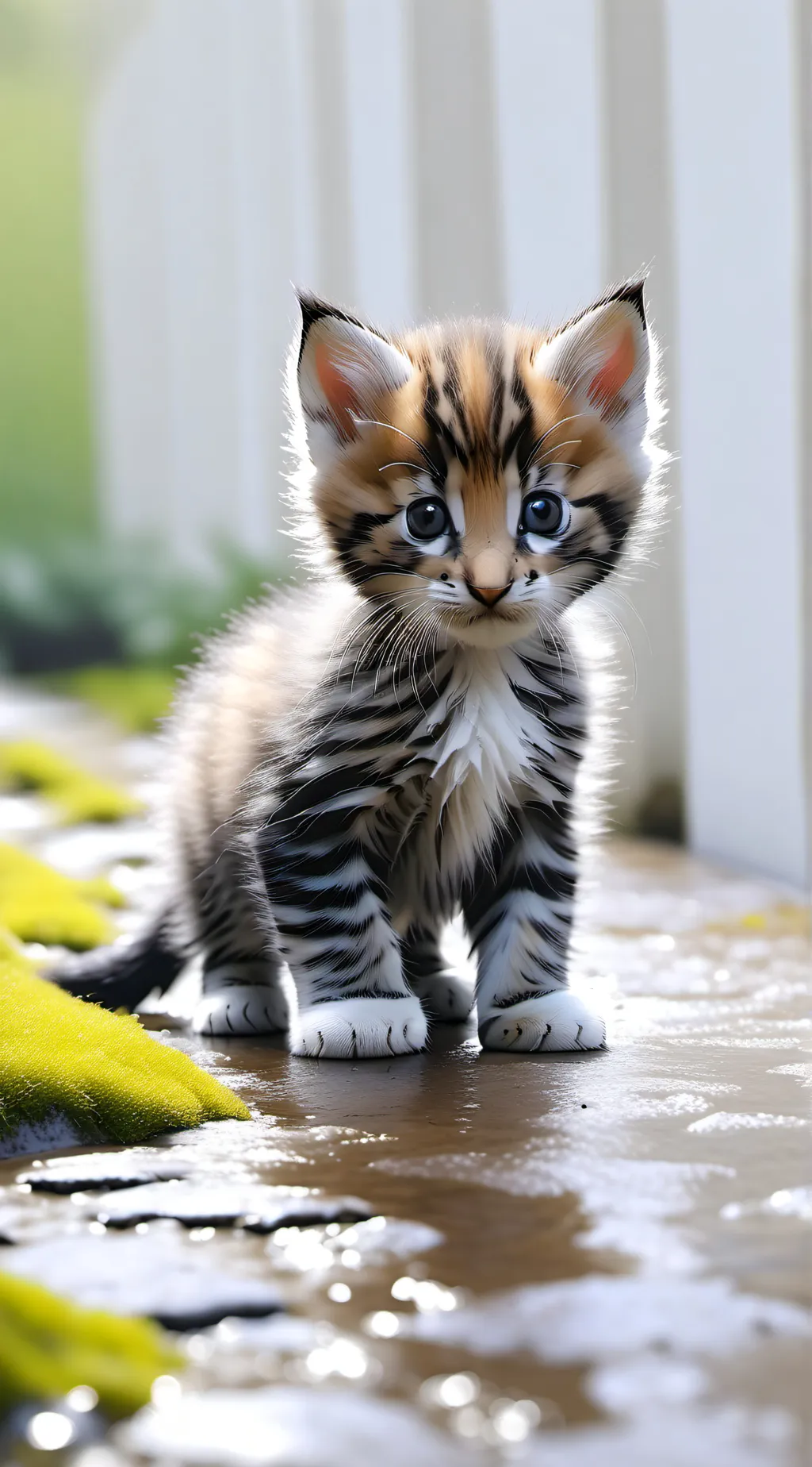 ai character: the smallest kitty background