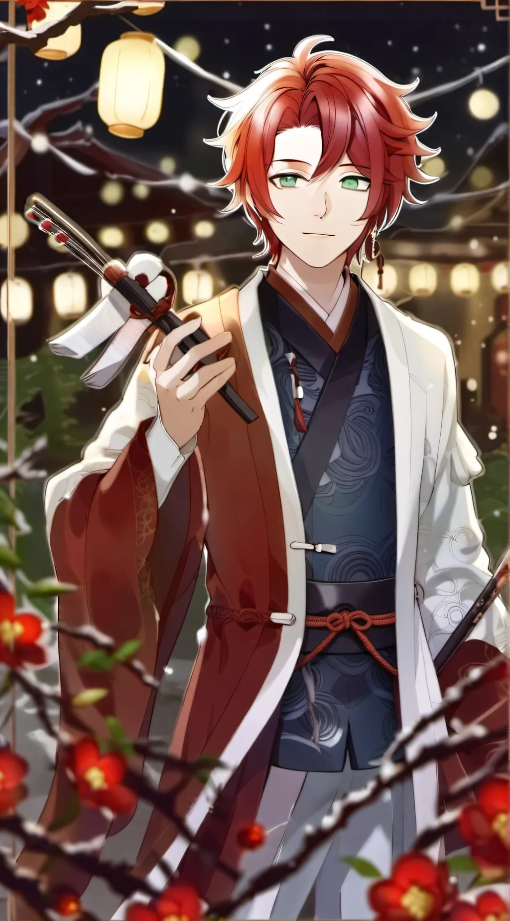 ai character: Tanjiro  background