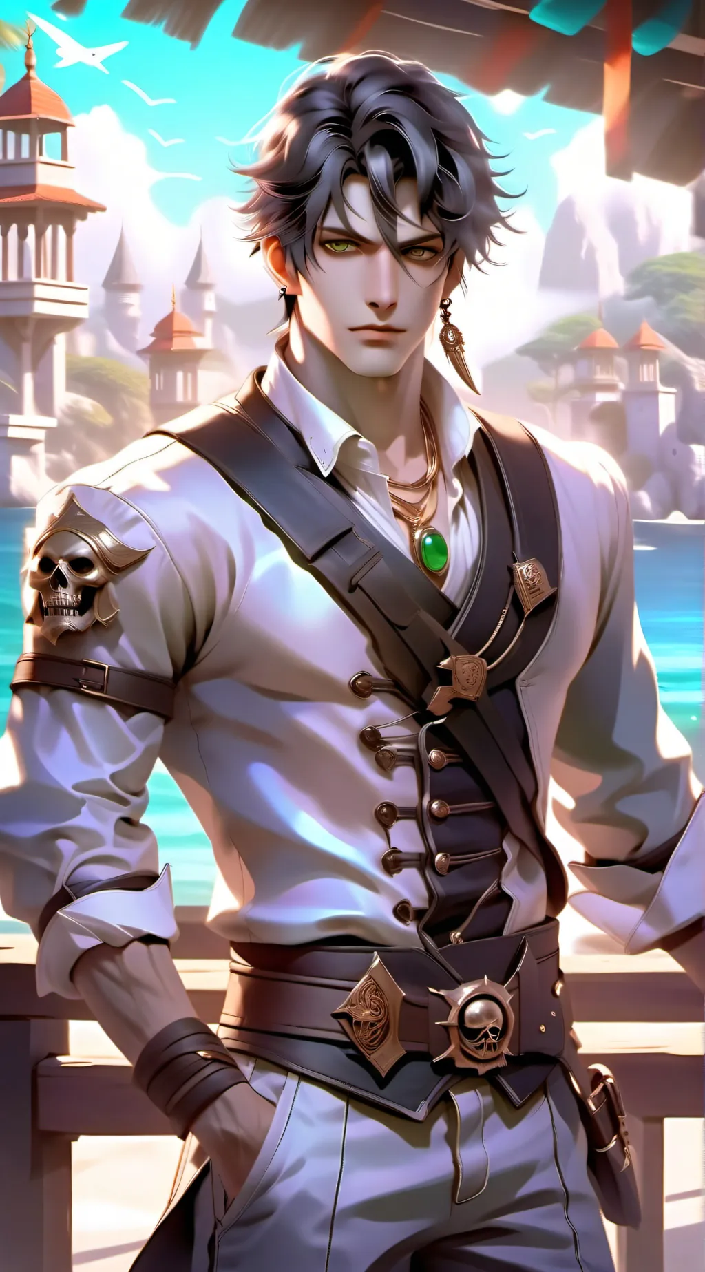 ai character: Luc background