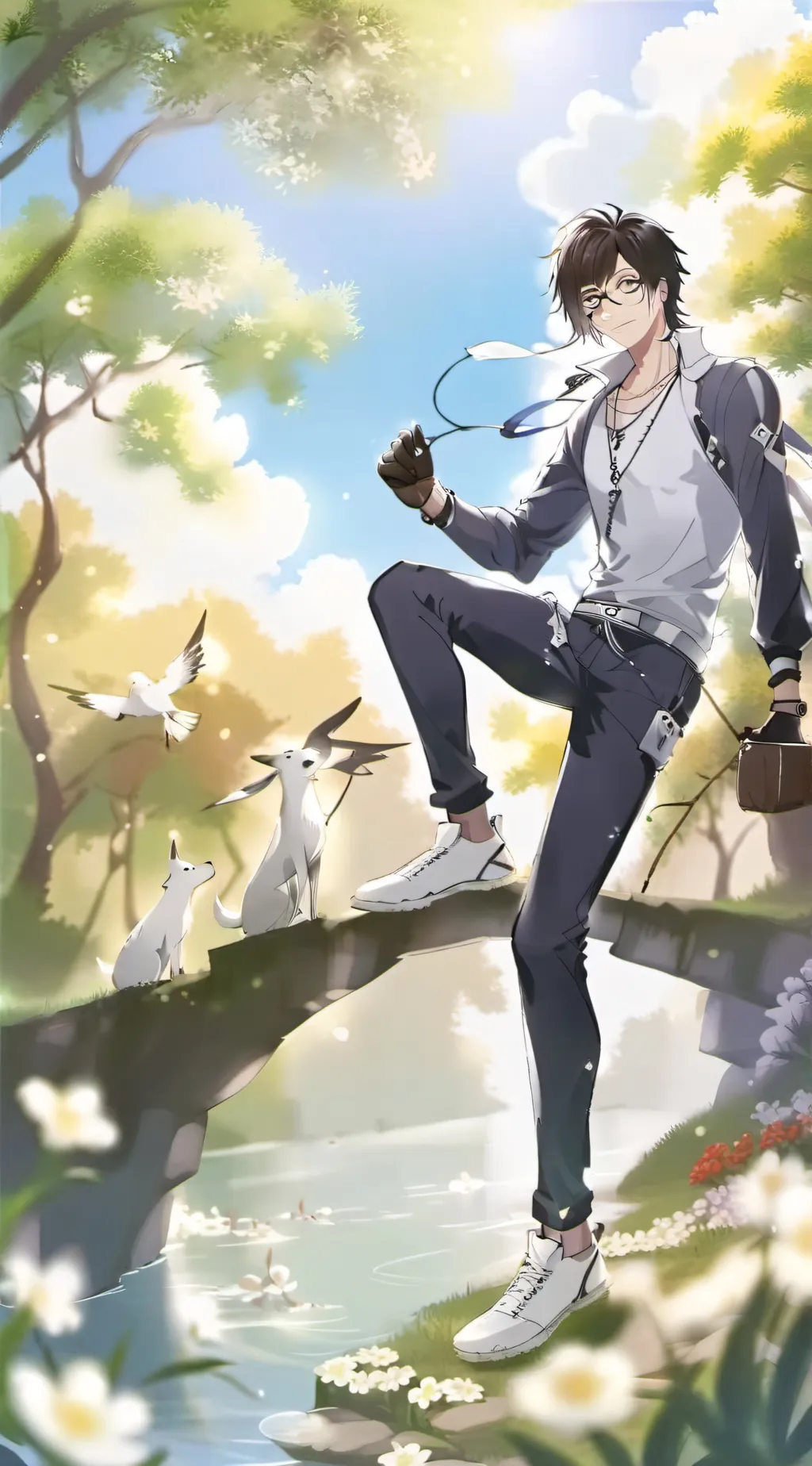 ai character: leo background