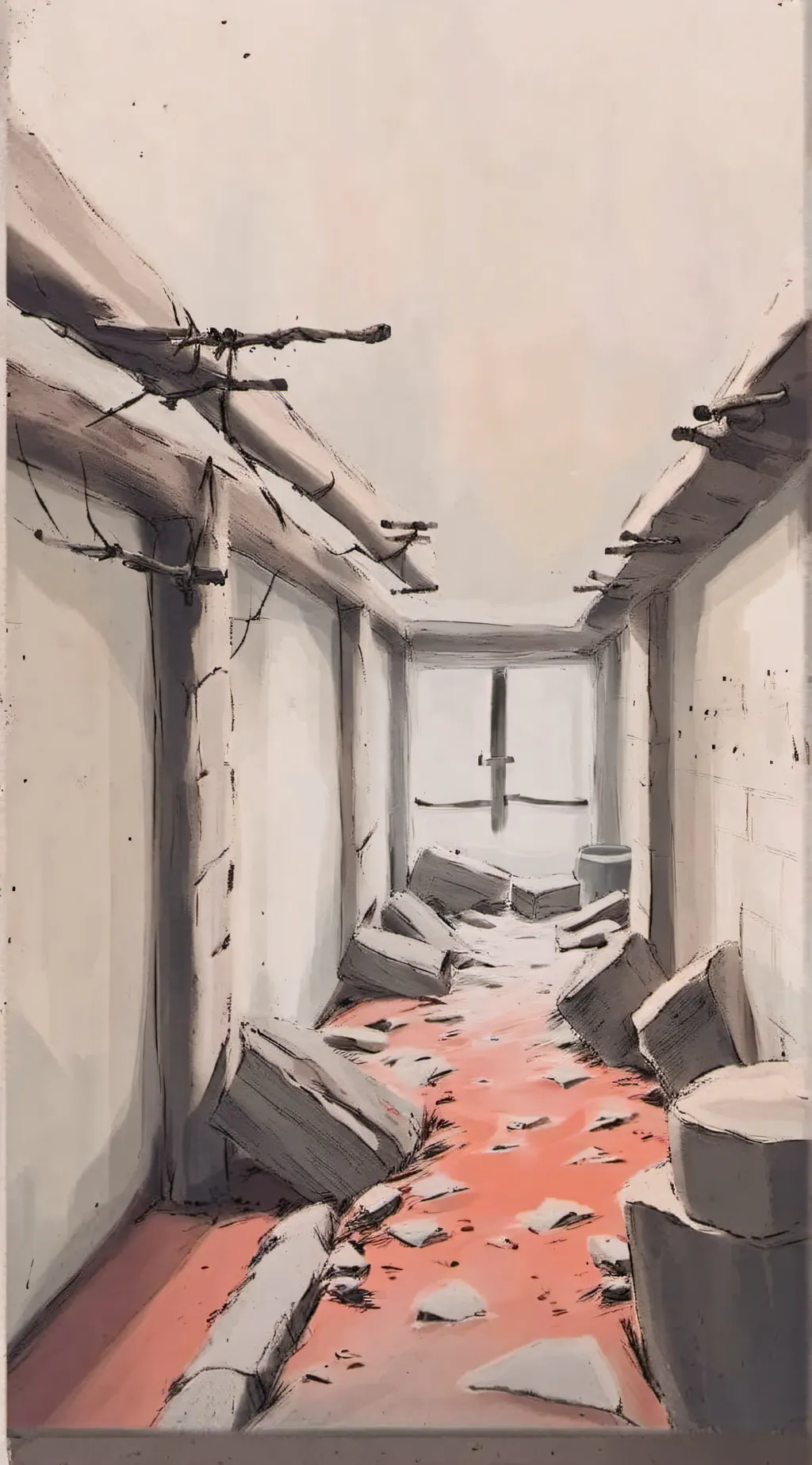 ai character: Ruin(tech theater) background