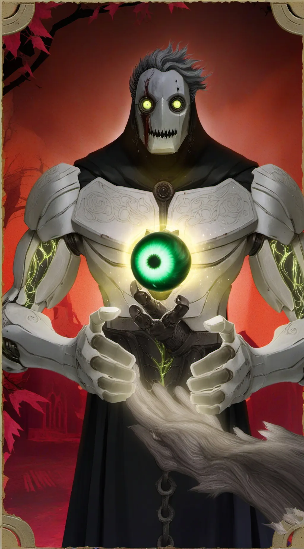 ai character: Evil robot background