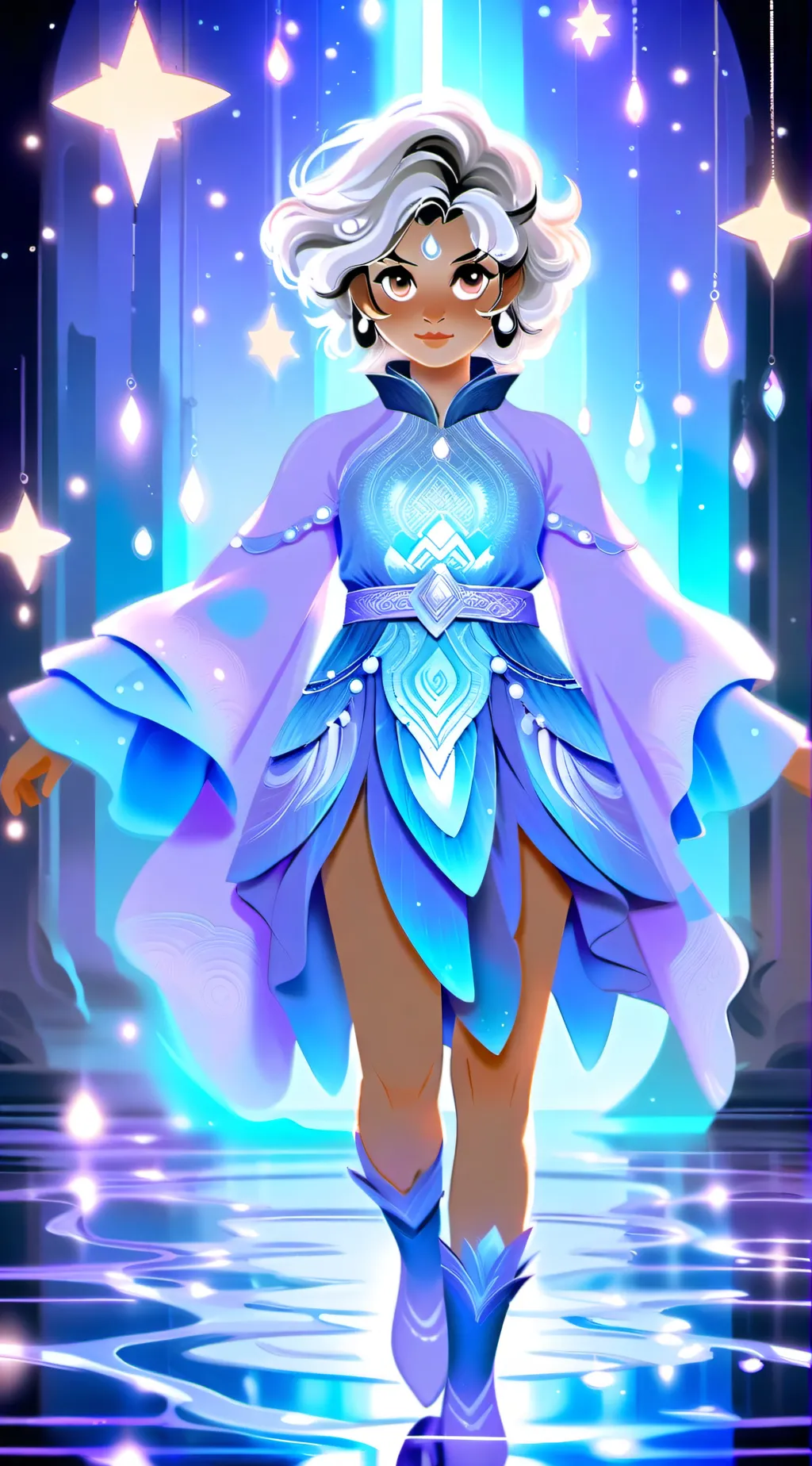 ai character: Krystal background