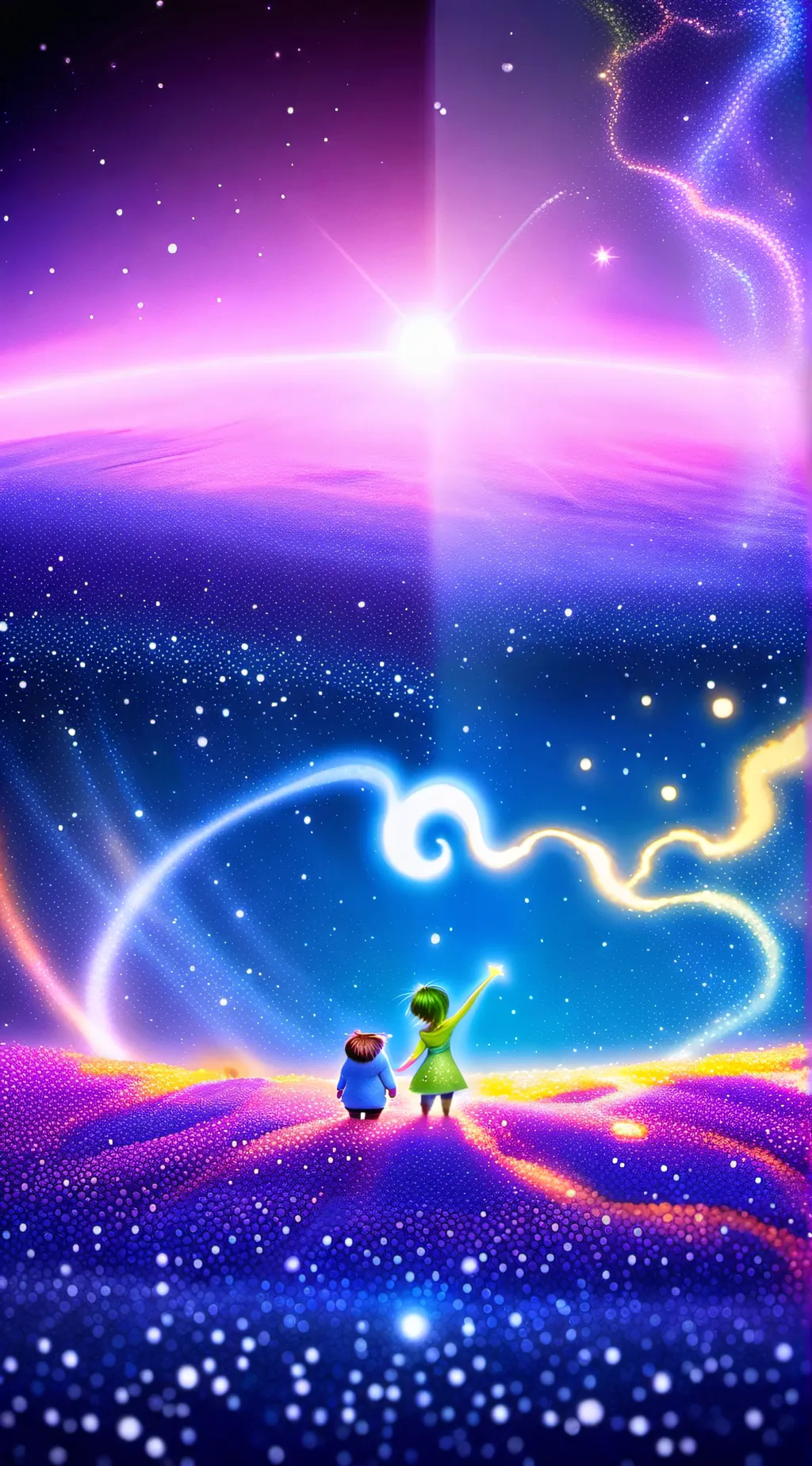 ai character: Inside out 2 twist background