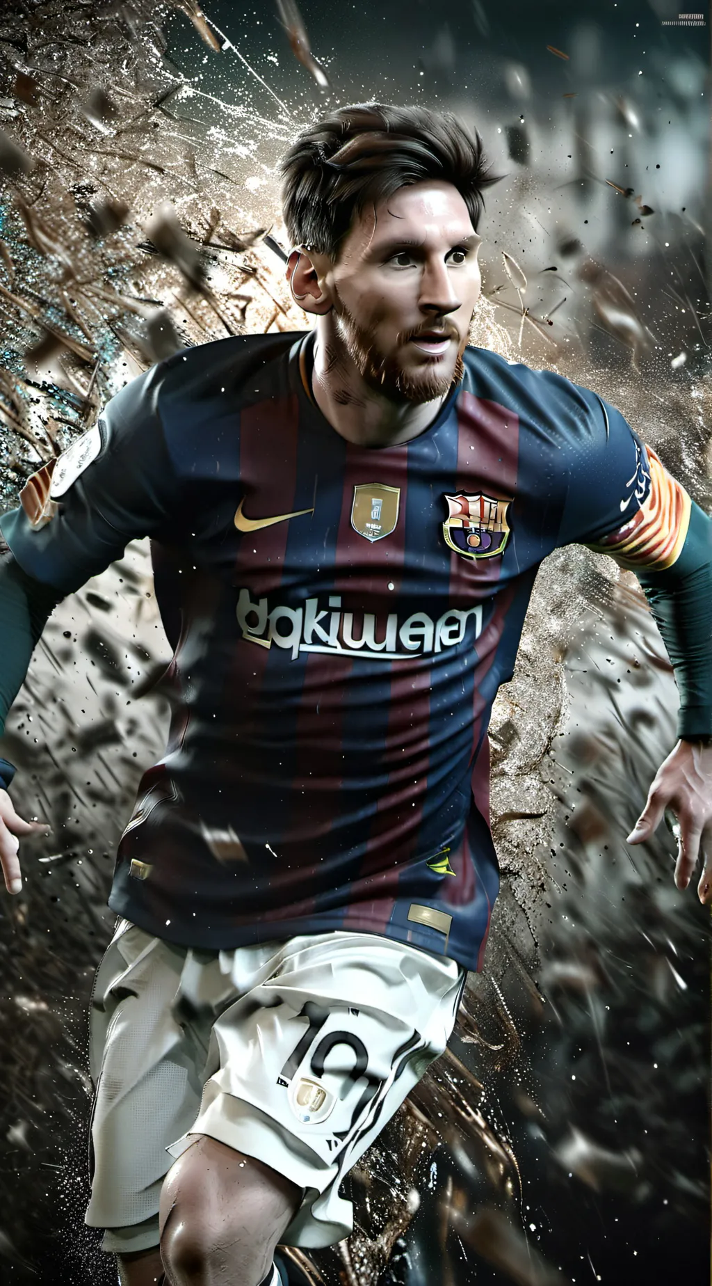 ai character: Lionel messi background