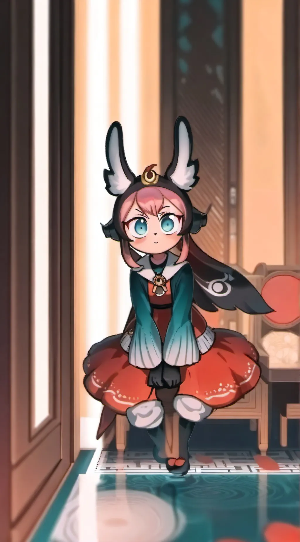 ai character: Luna background