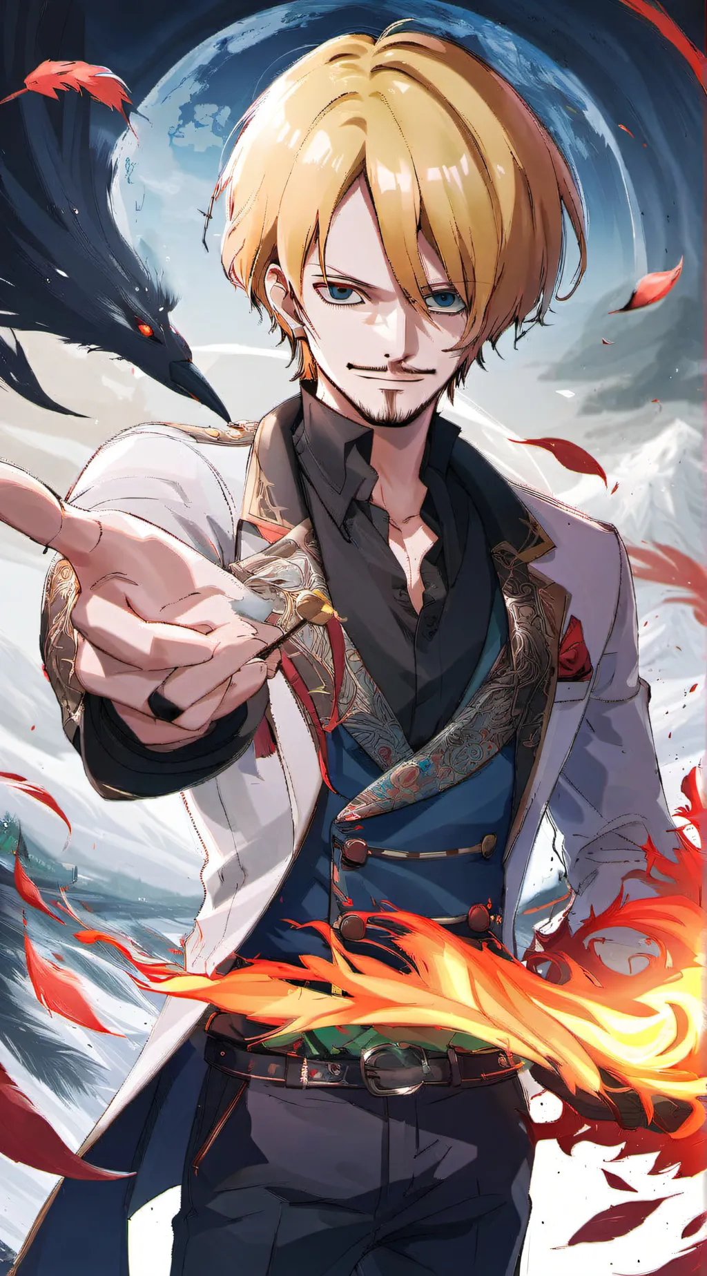 ai character: Sanji x You background