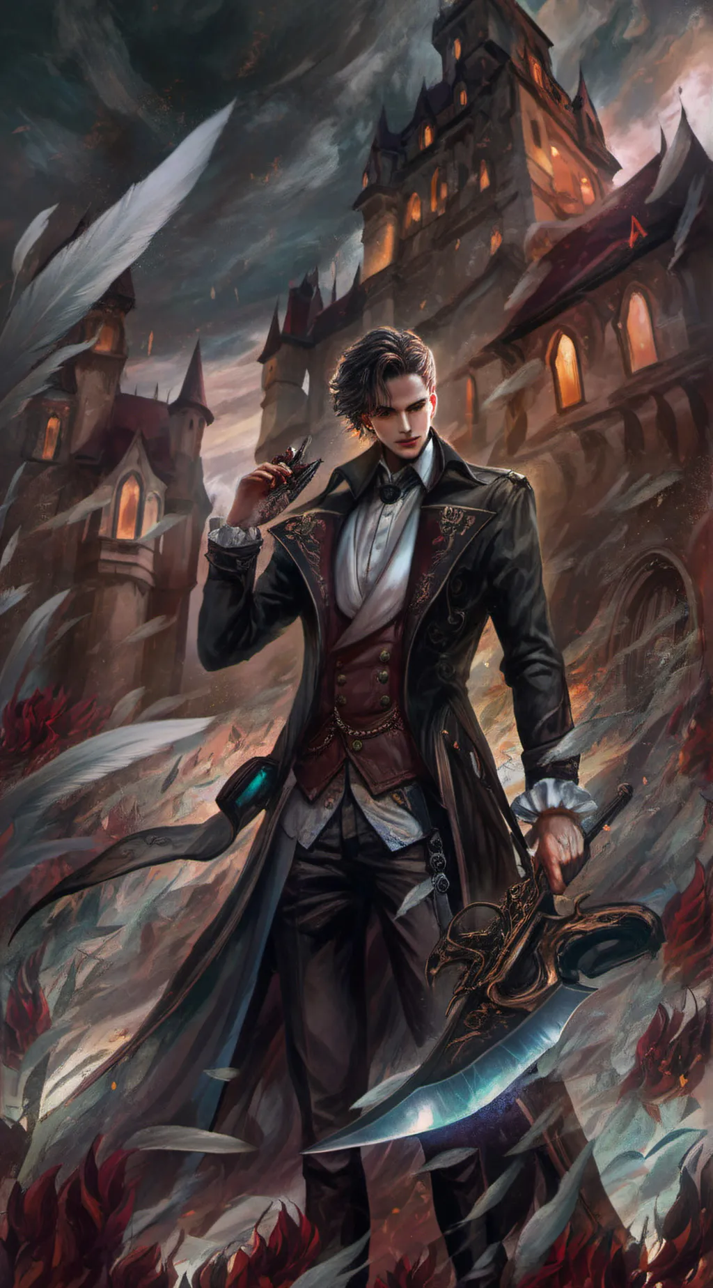 ai character: the darkknight background