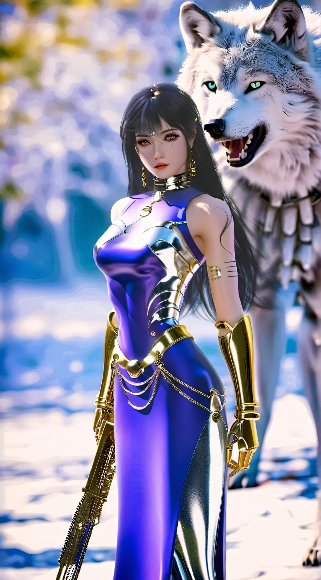 ai character: vena  background