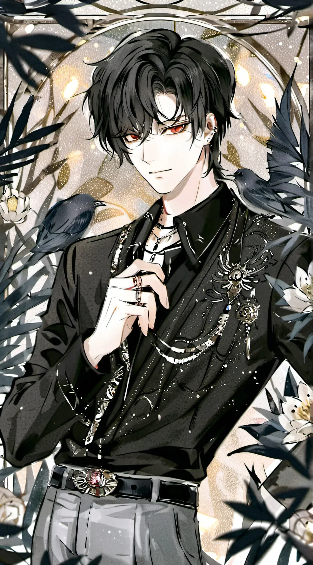 ai character: Emo boy background