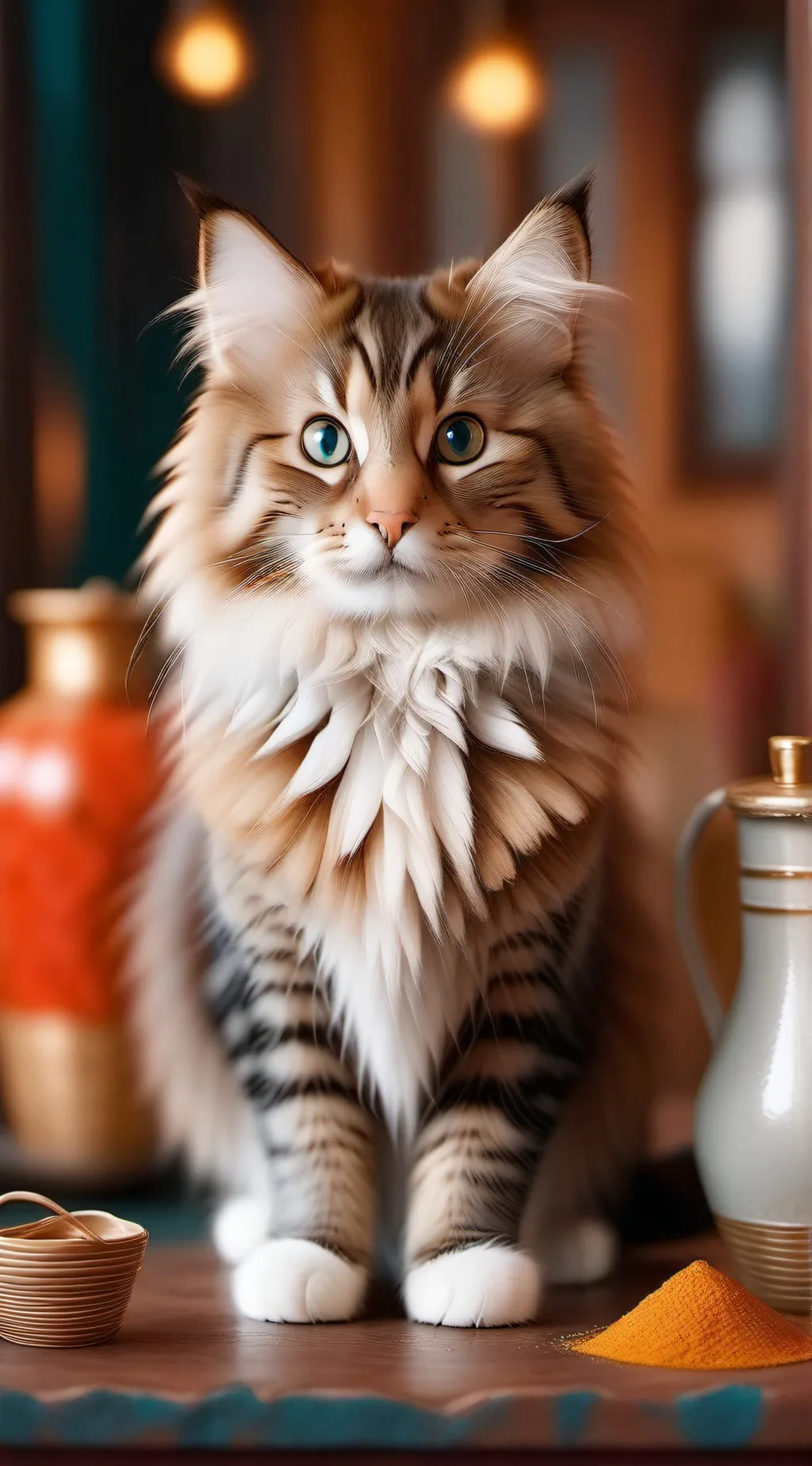 ai character: mha (cat) background