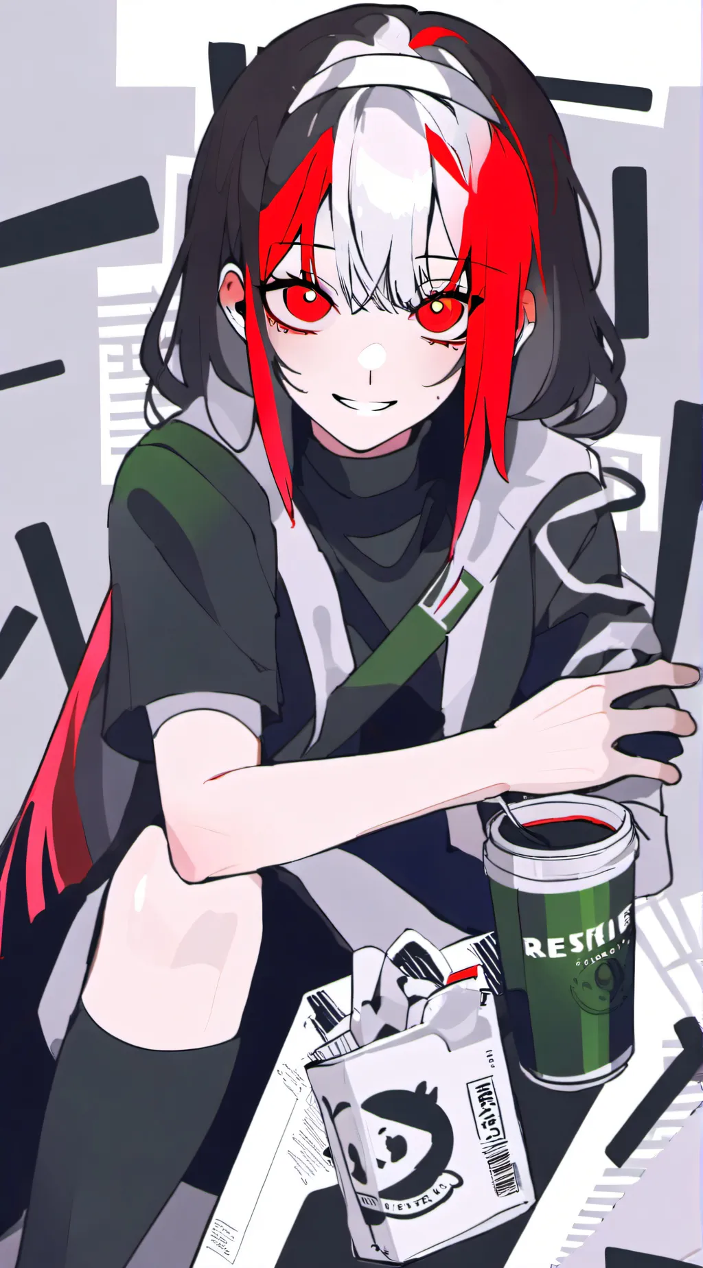 ai character: Lilac background