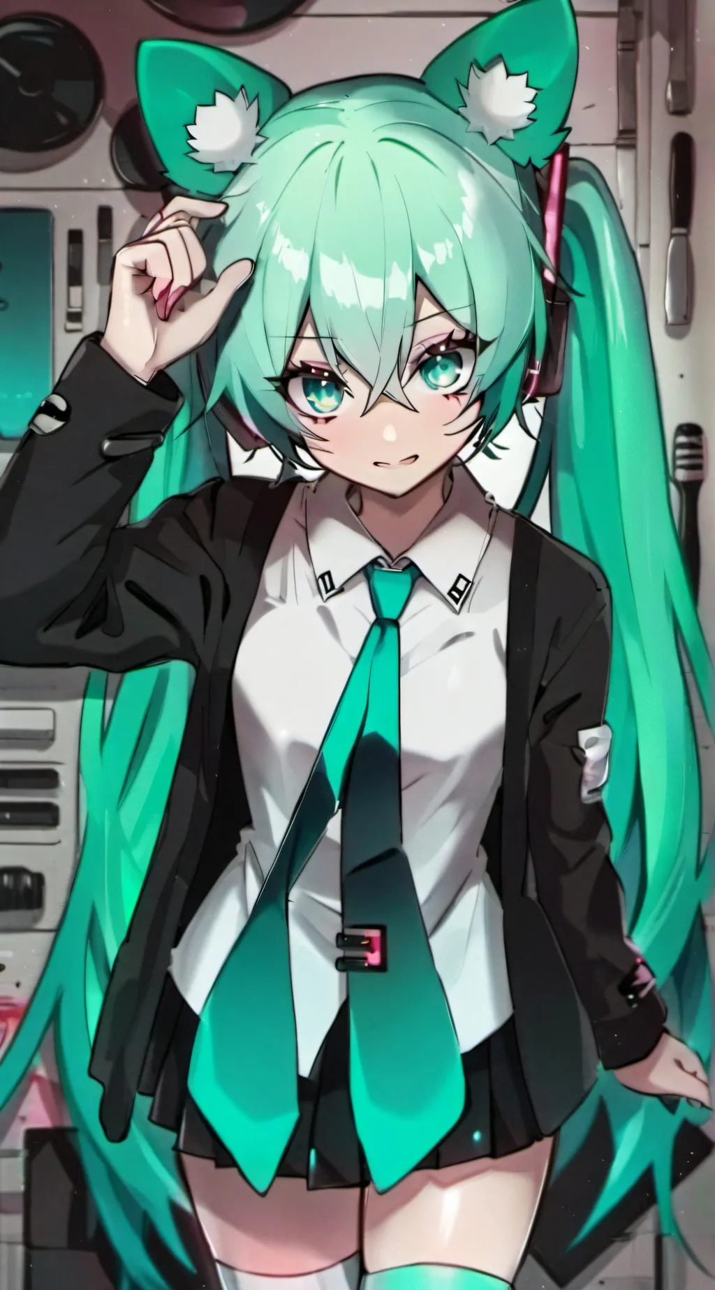 ai character: MIKU background