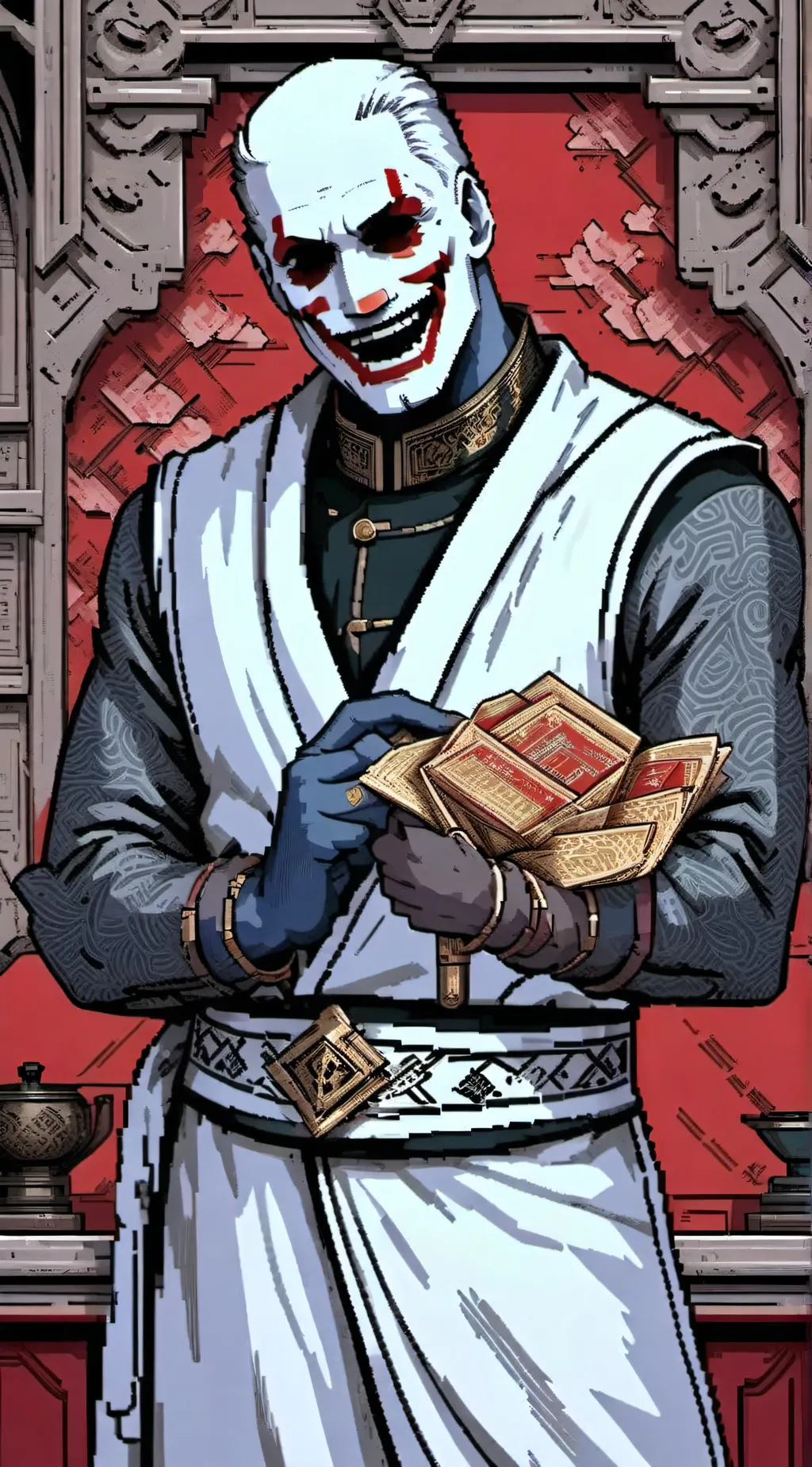 ai character: HappyHills Homide background