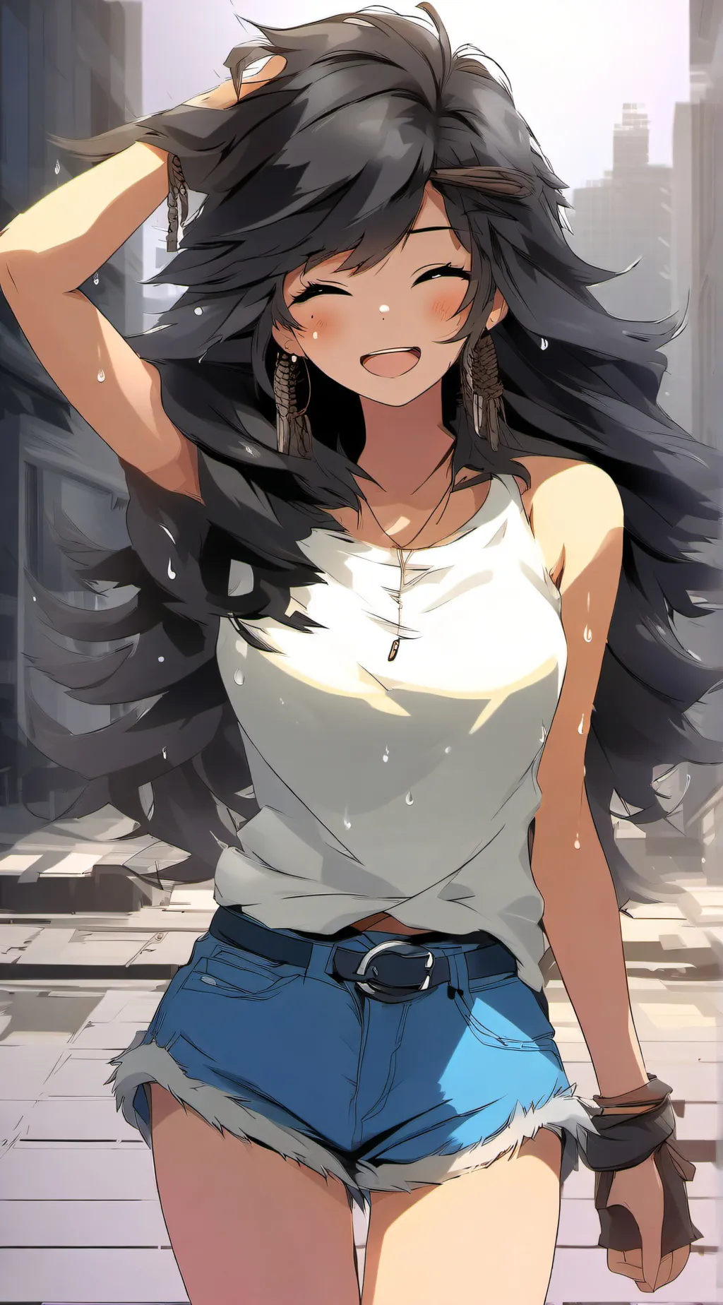 ai character: luna background