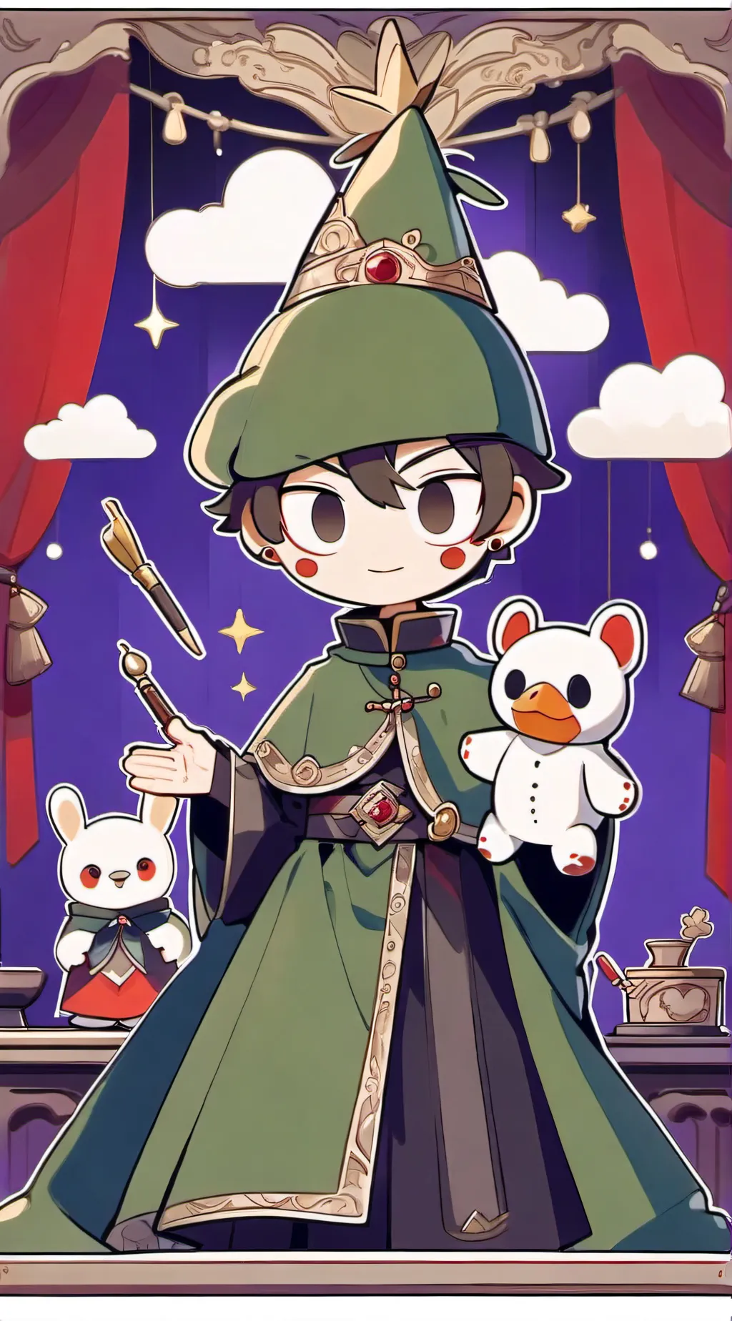 ai character: fantoccio background