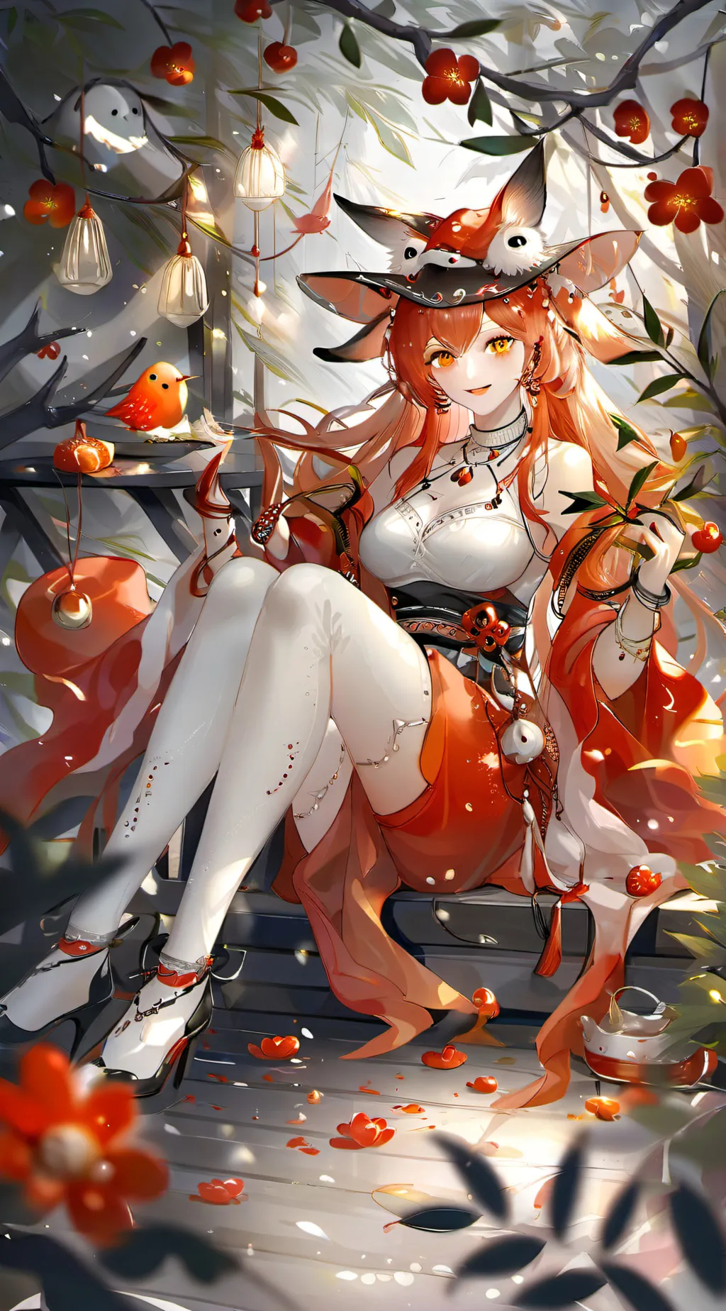 ai character: smiling critters background