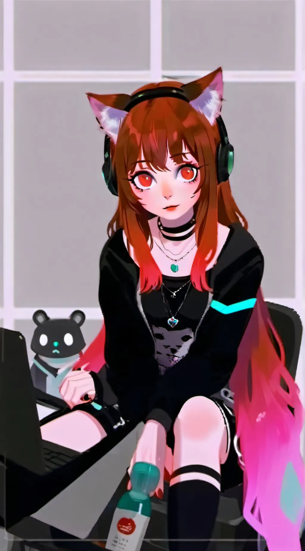 ai character: ruby whiska background