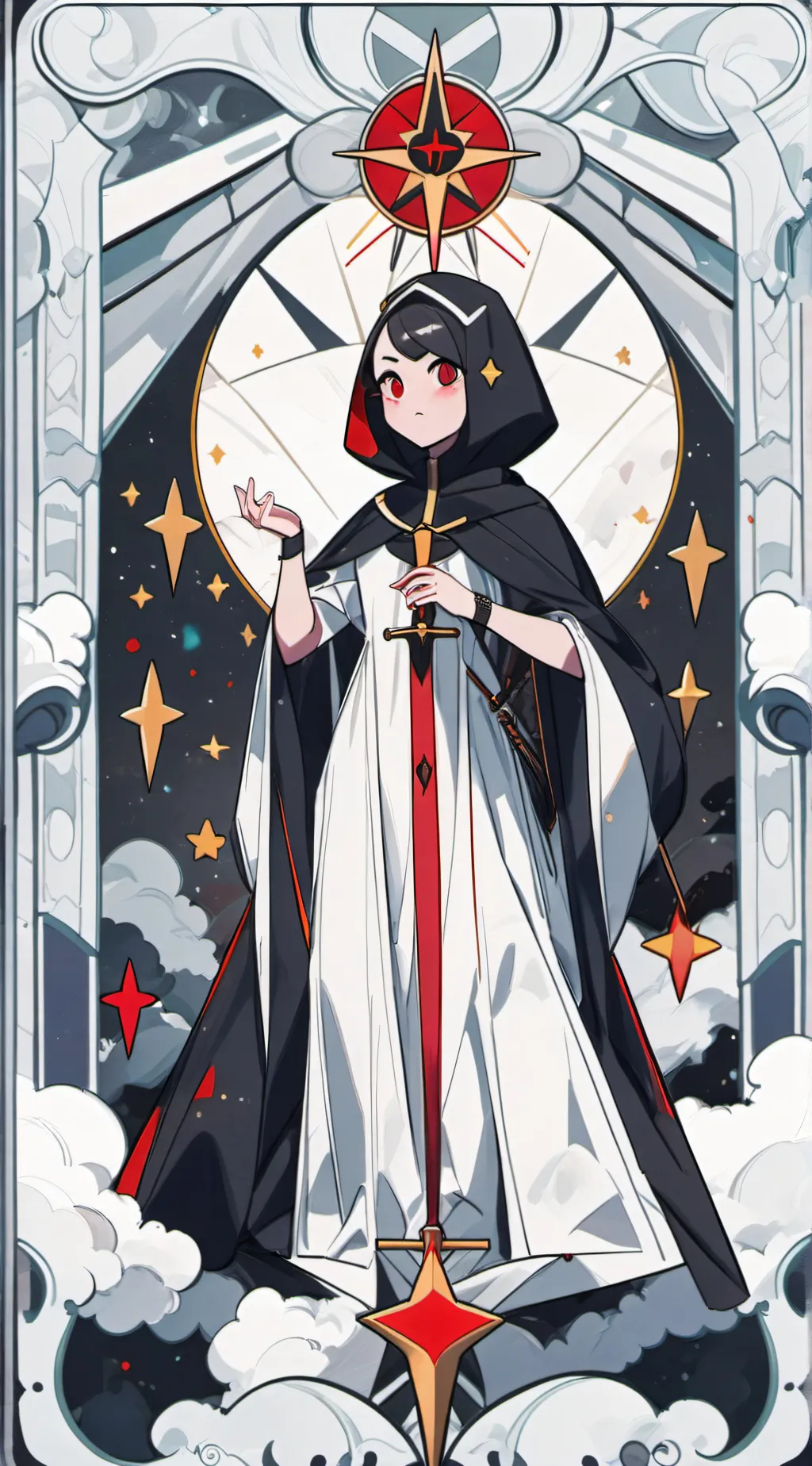 ai character: speaker woman  background