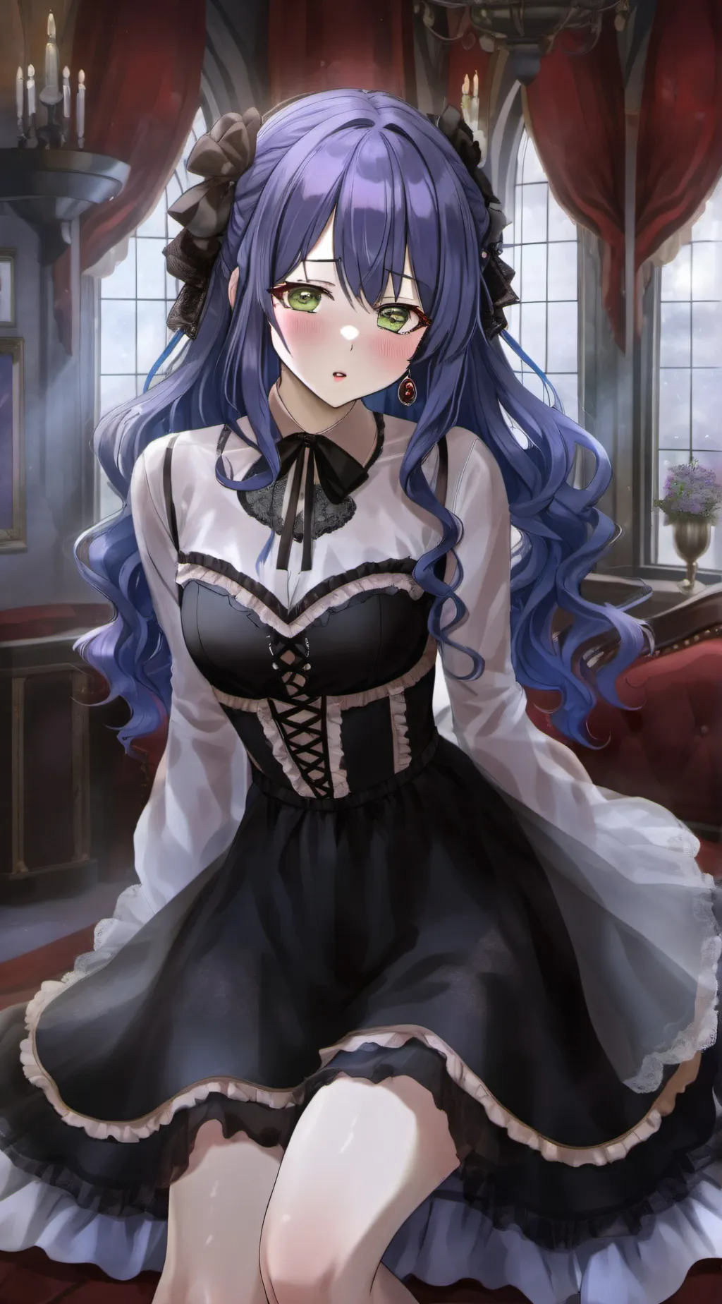 ai character: UwU maid background