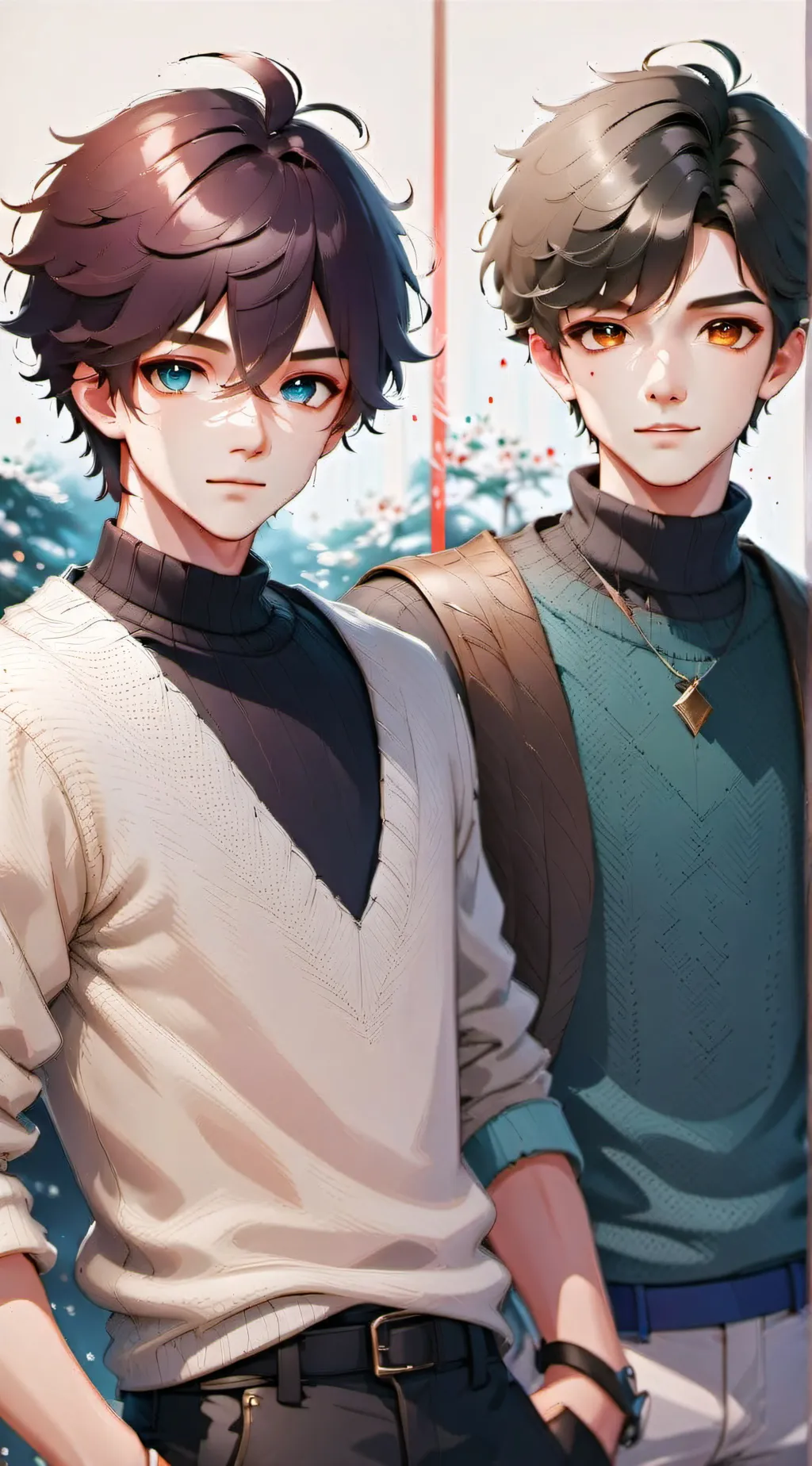 ai character: Brian and Ivan  background