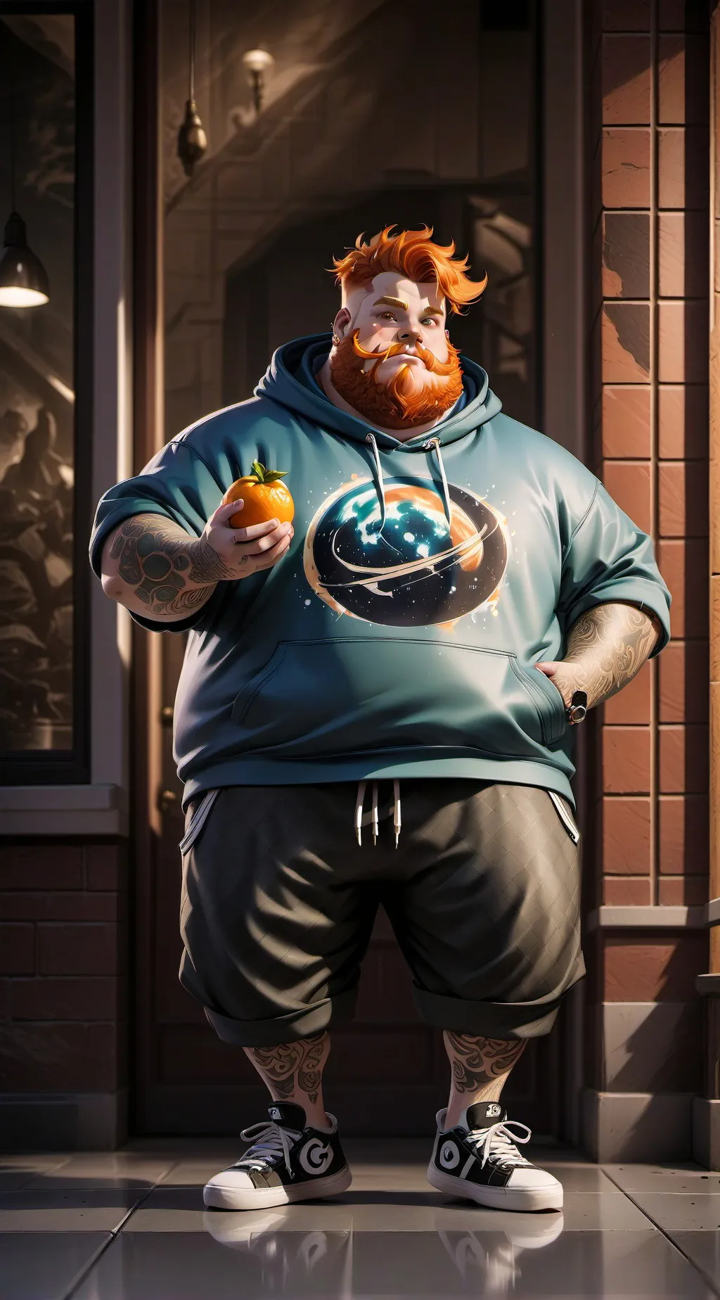 ai character: Caseoh background