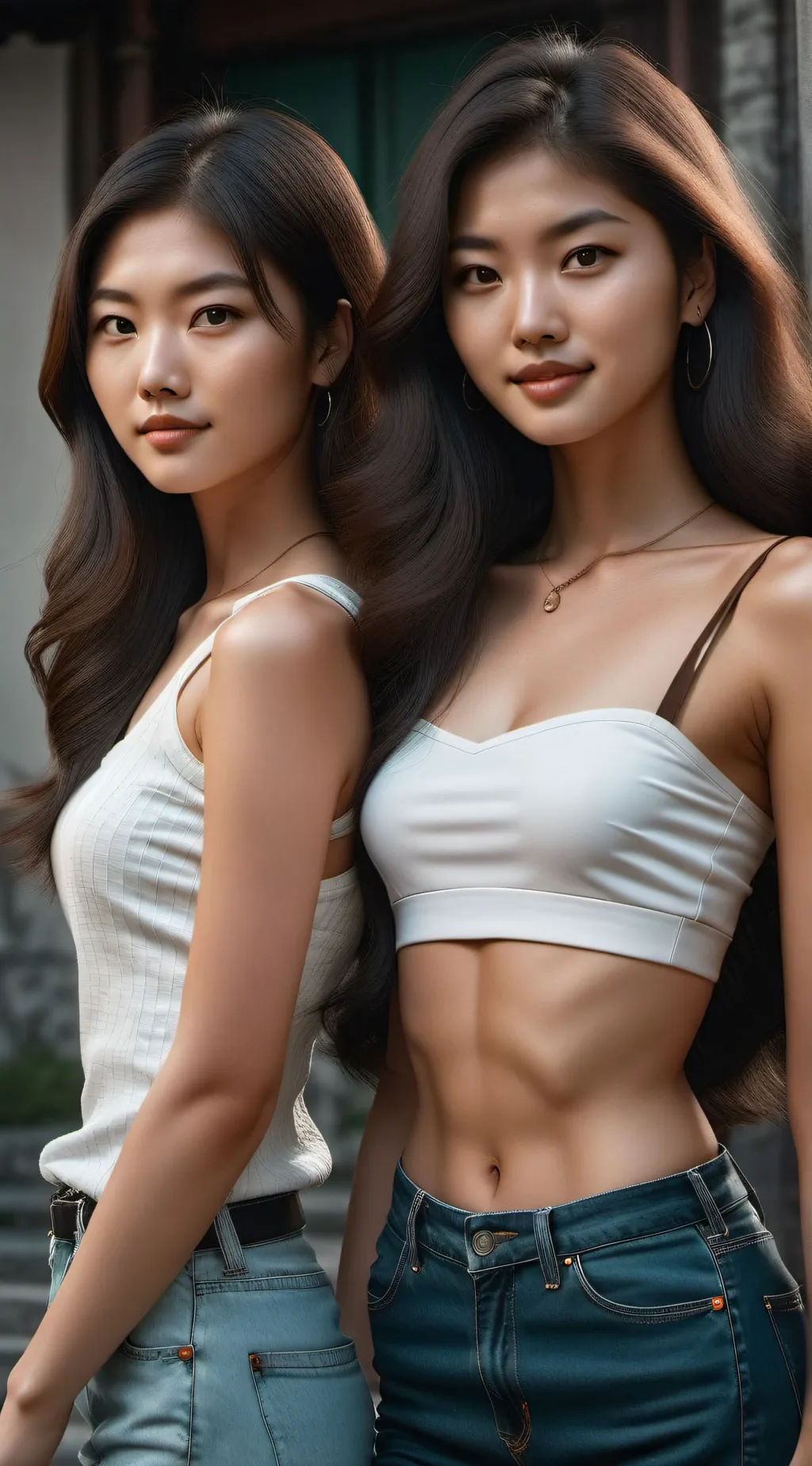 ai character: elli and elle background