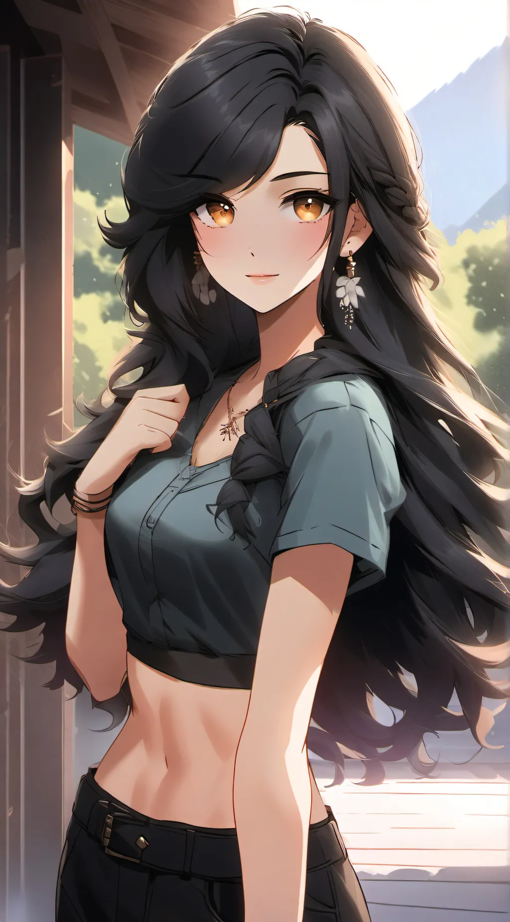 ai character: Rose background