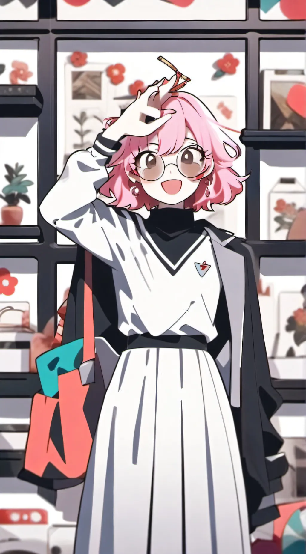 ai character: MINA ASHIDO <3 background